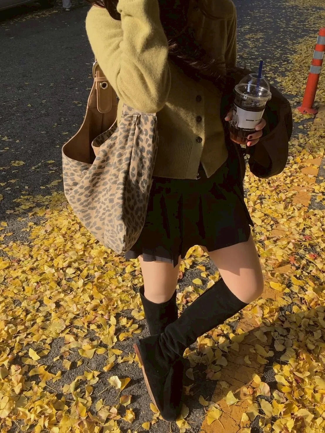 Leterie Leopard Brown 內裡 咖豹紋 麂皮 雙面 單肩包 三色