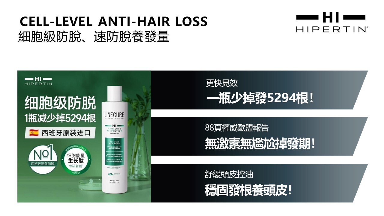 (K1) 防脫洗髮水(300ml) - Hipertin #MG11