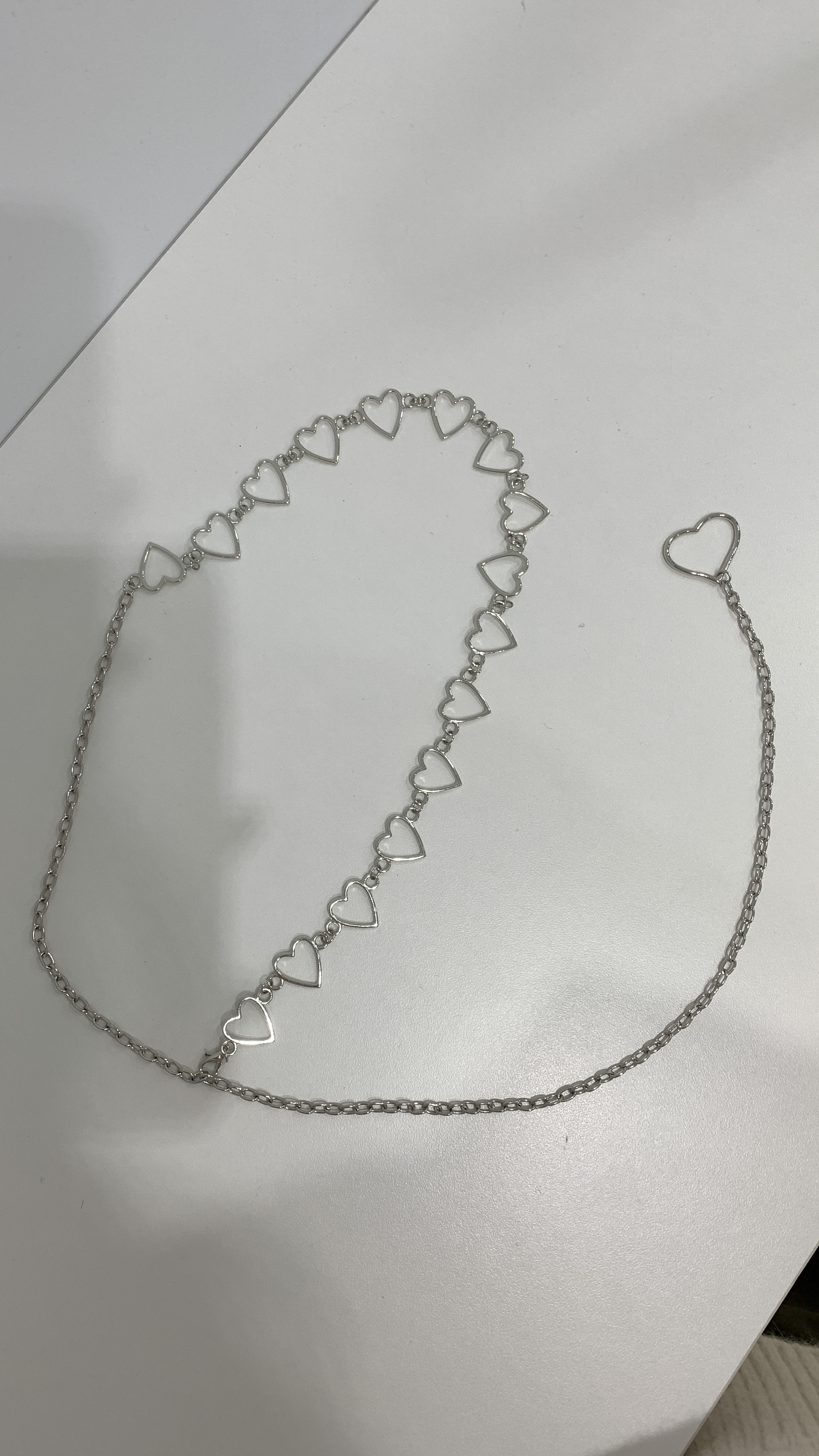 (現貨) 漂亮acc 細細小愛心垂墜腰鍊 _127