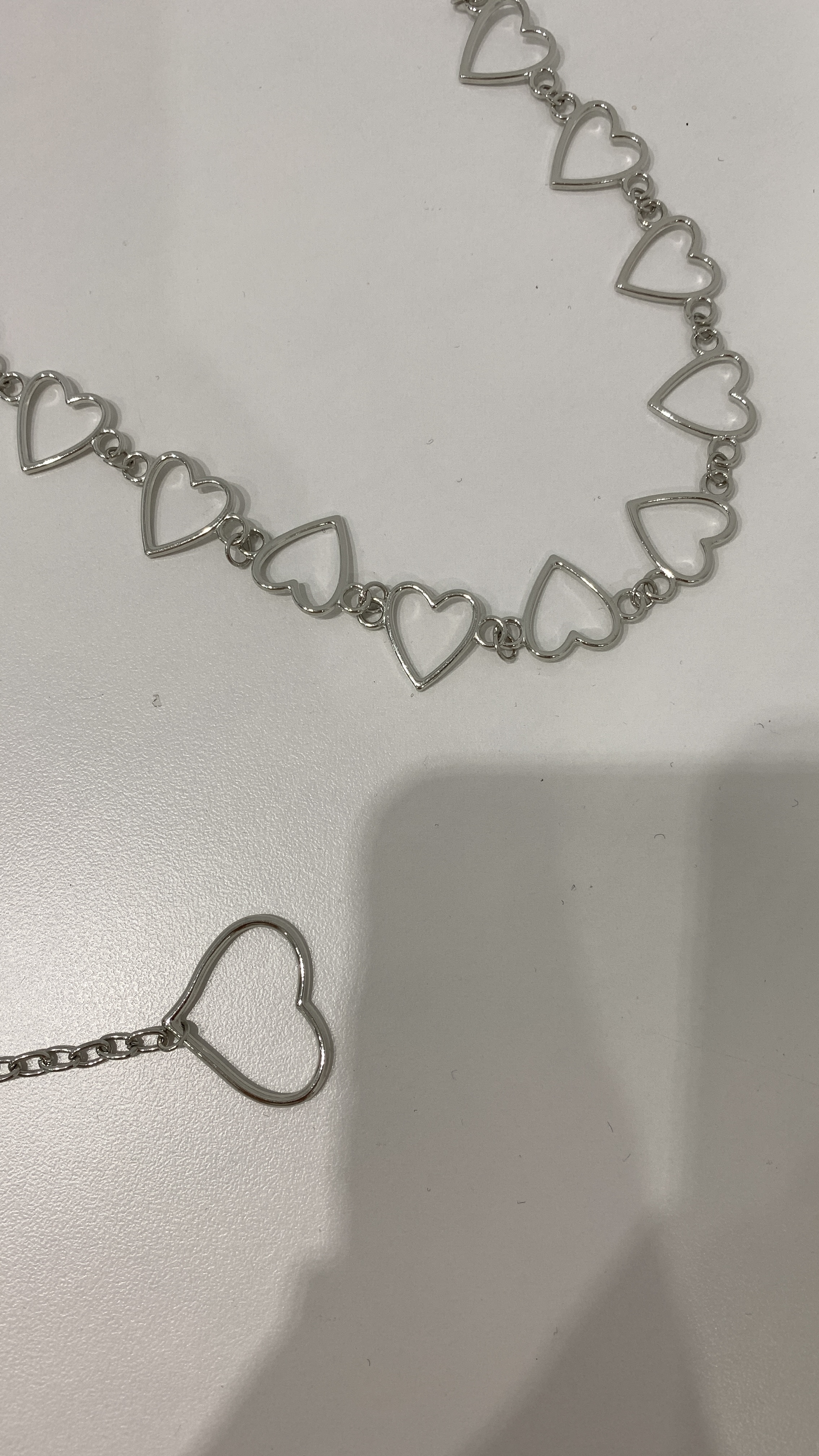 (現貨) 漂亮acc 細細小愛心垂墜腰鍊 _127