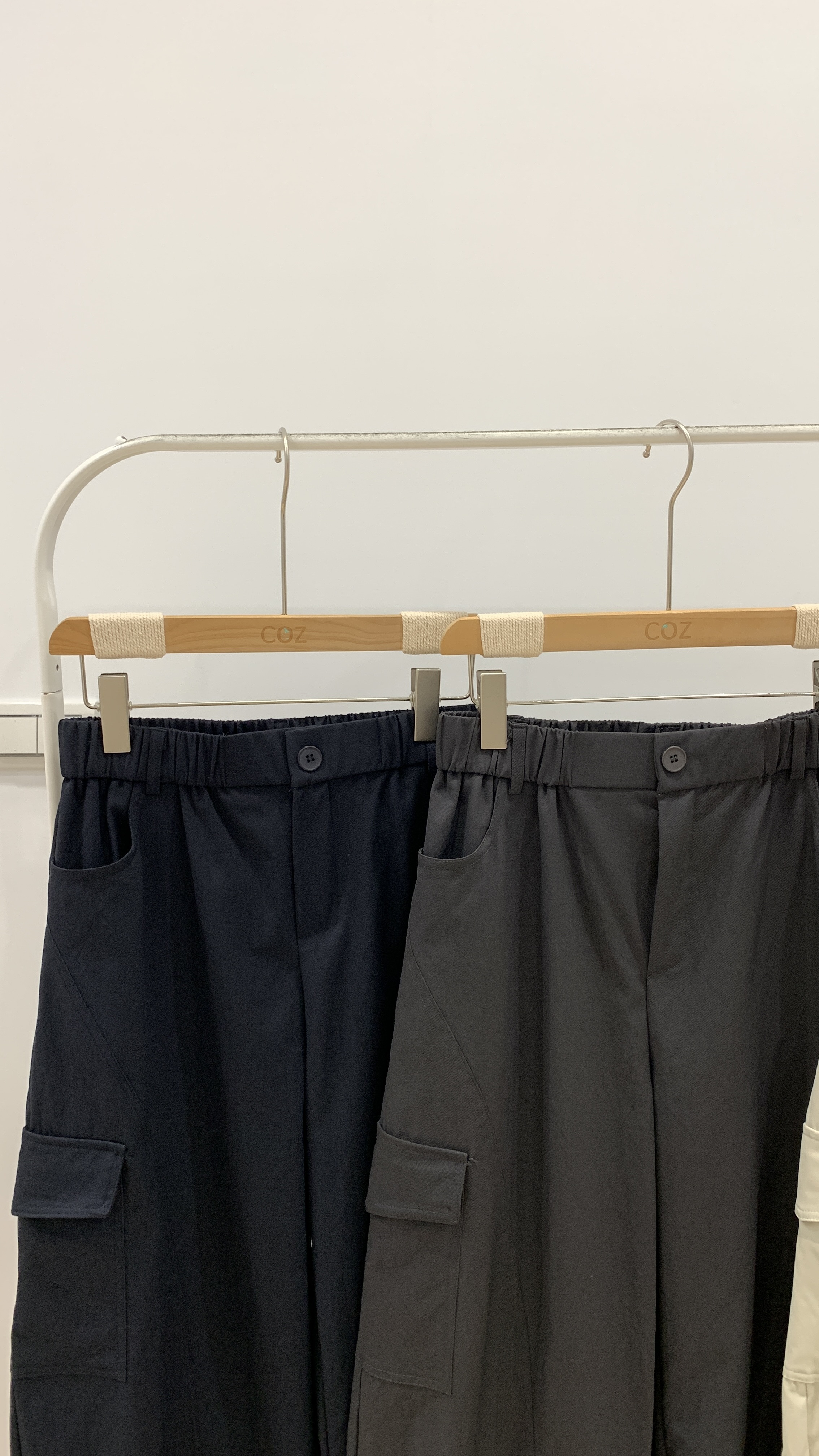 (現貨)102cm小隻女的附皮帶質感工裝彎刀褲 F size _6188