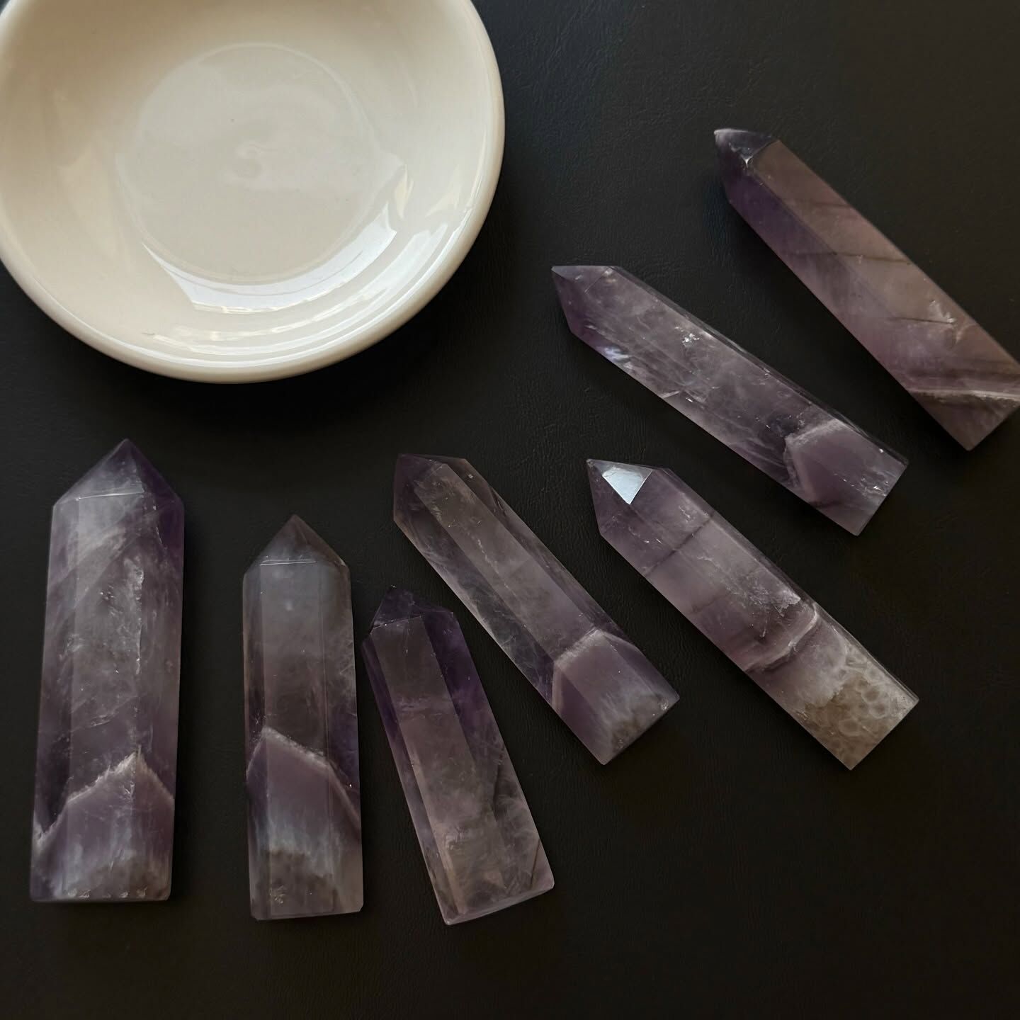 [原石] 透體 夢幻紫水晶 水晶柱