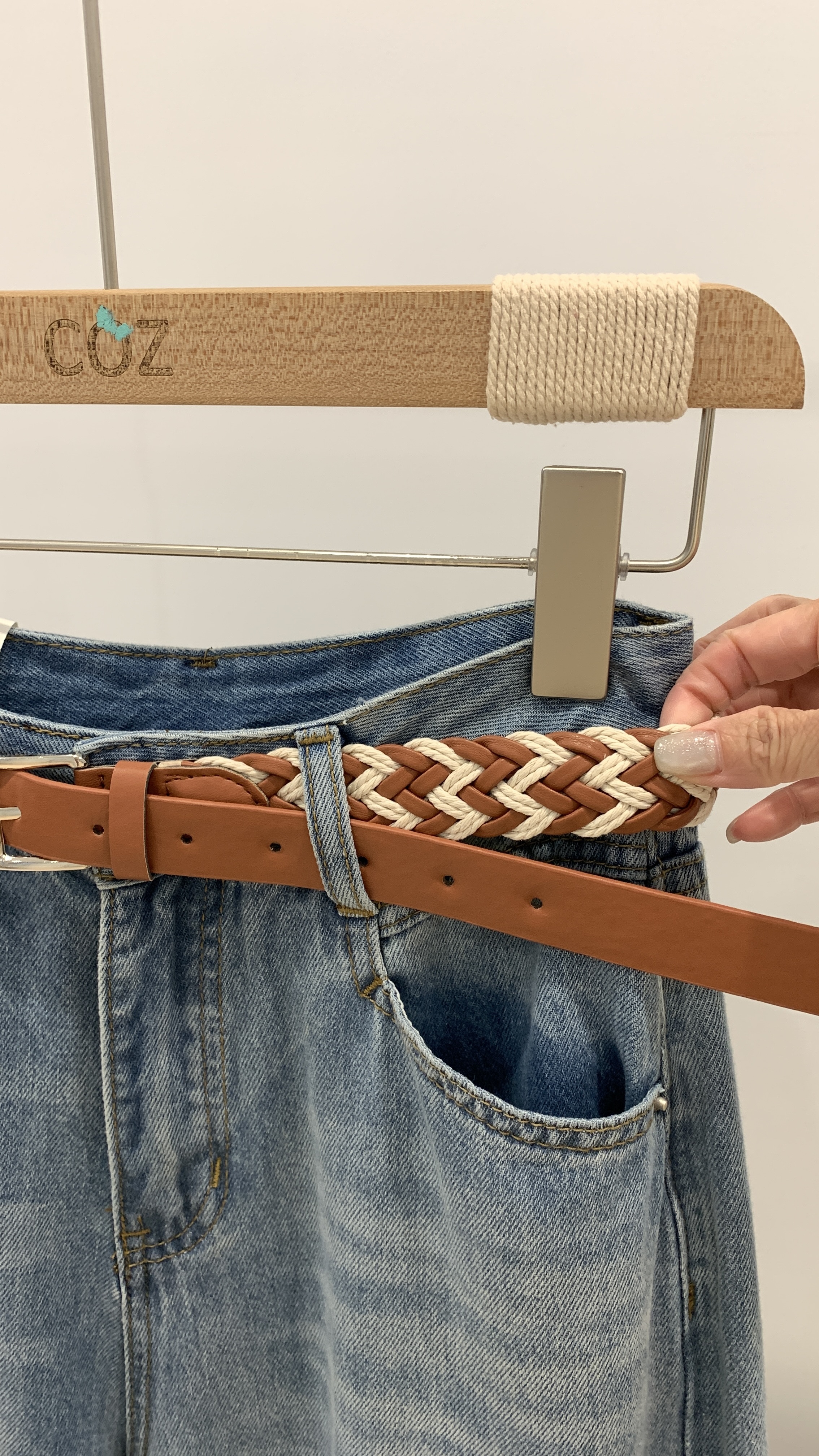 (版娘推薦) 絕對好看！版型＆刷色都一流的淺刷色牛仔寬褲SMLXL _W0221