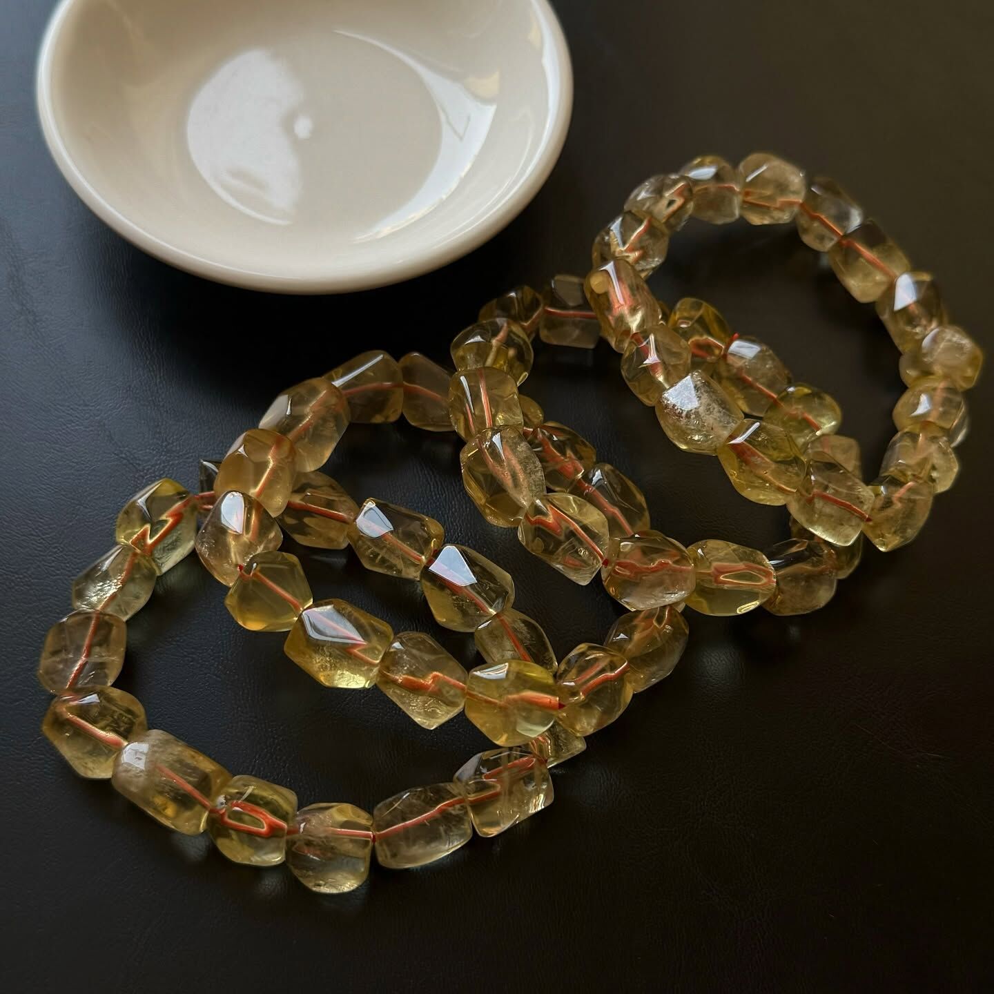 [原石] 黃水晶 水晶手串 男款