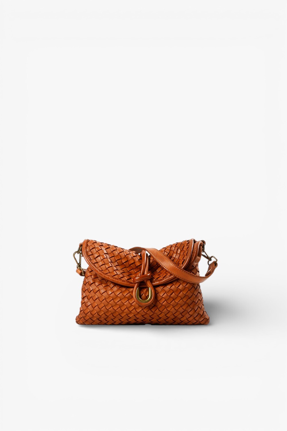 Loop Luck 馬蹄鎖編織包 棕色