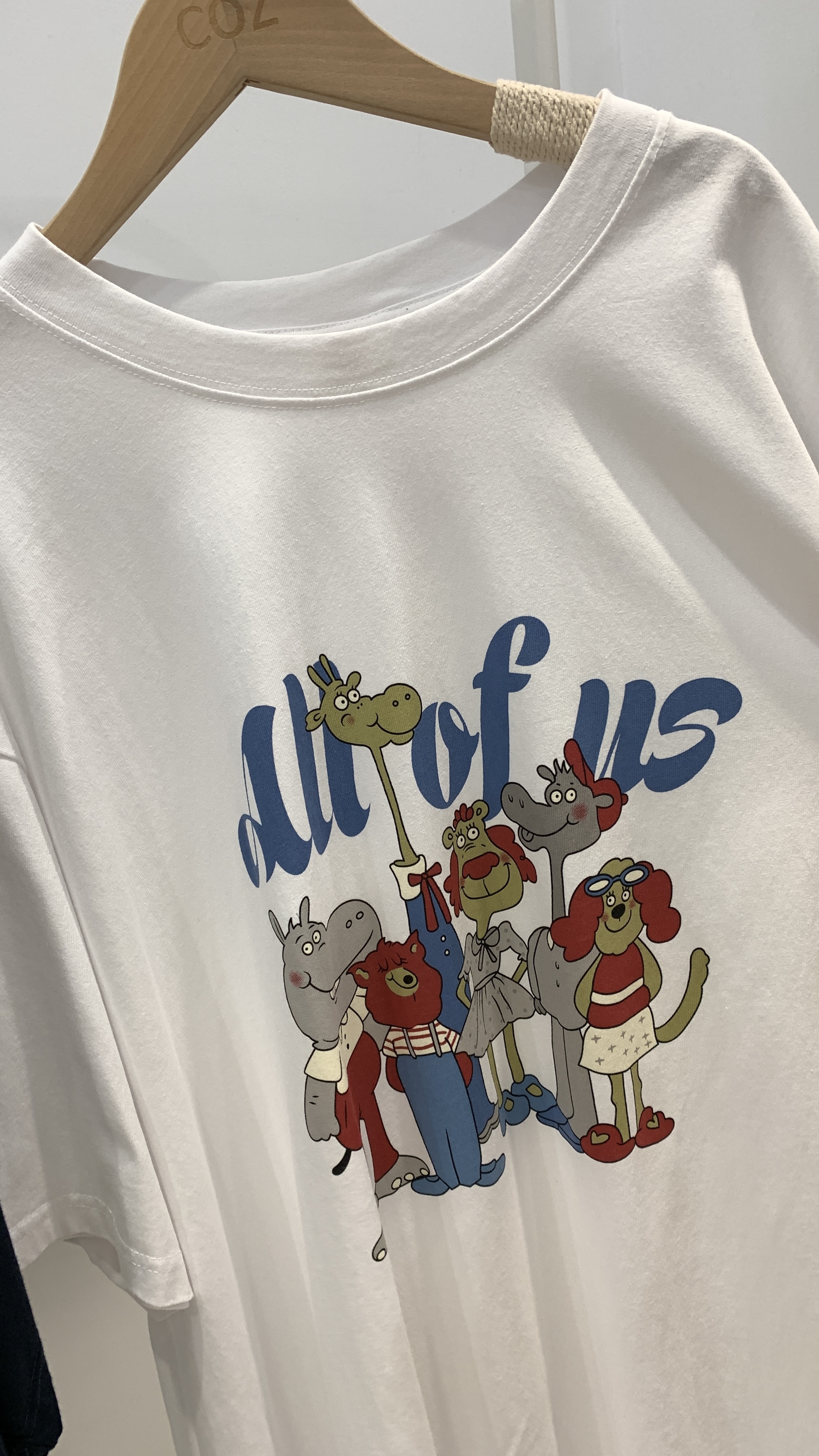 (男女共穿) 動物園大合照高磅數質感Tee _96386