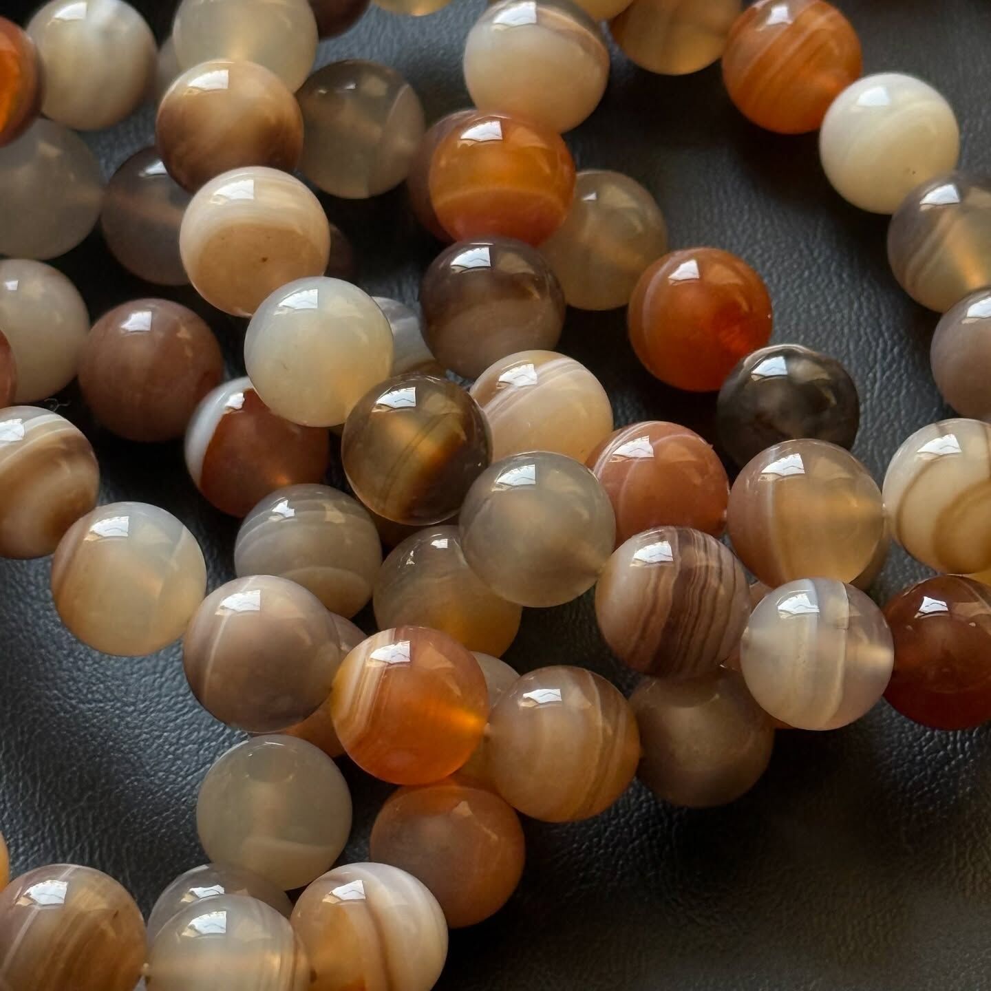 [原石] 波斯瓦那瑪瑙 水晶手串