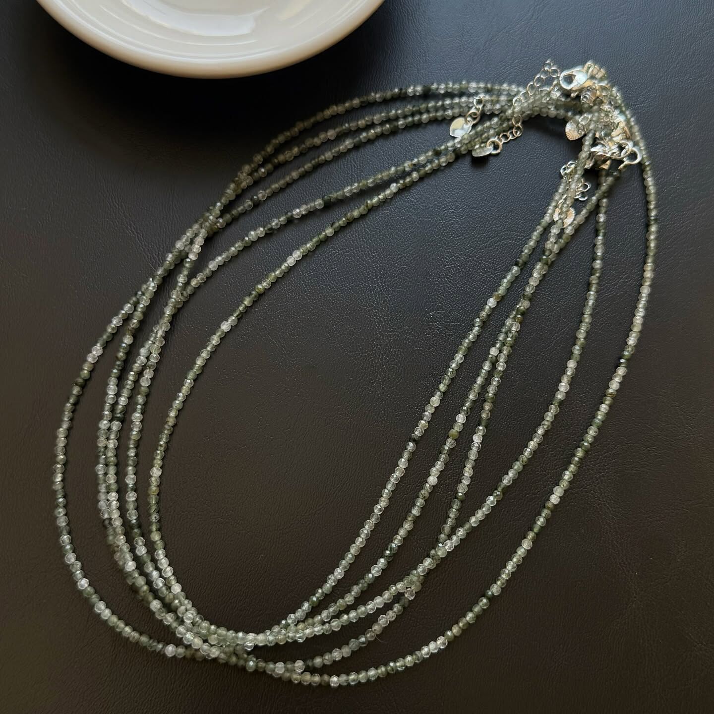 [原石] 綠髮晶 鎖骨鏈 水晶項鏈