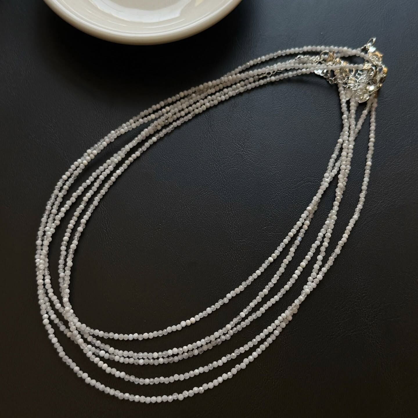 [原石] 月光石 鎖骨鍊 水晶項鏈