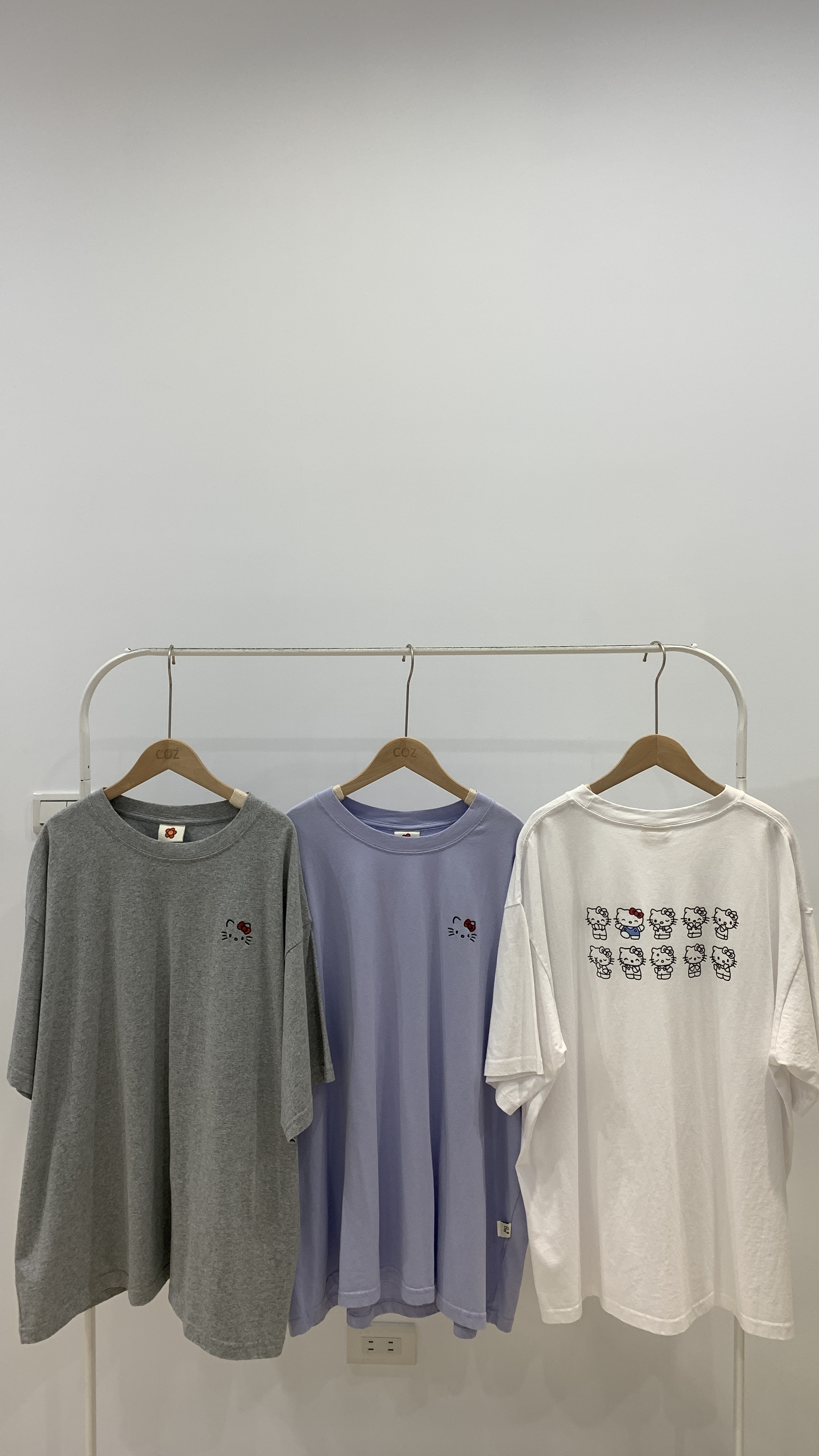 (男女共穿) 哈囉哈囉哈囉高磅數質感Tee _96393