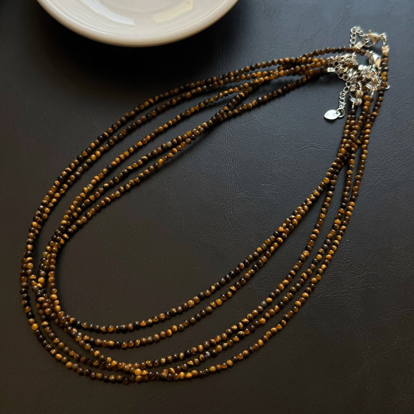 [原石] 虎眼石 鎖骨鍊 水晶項鏈