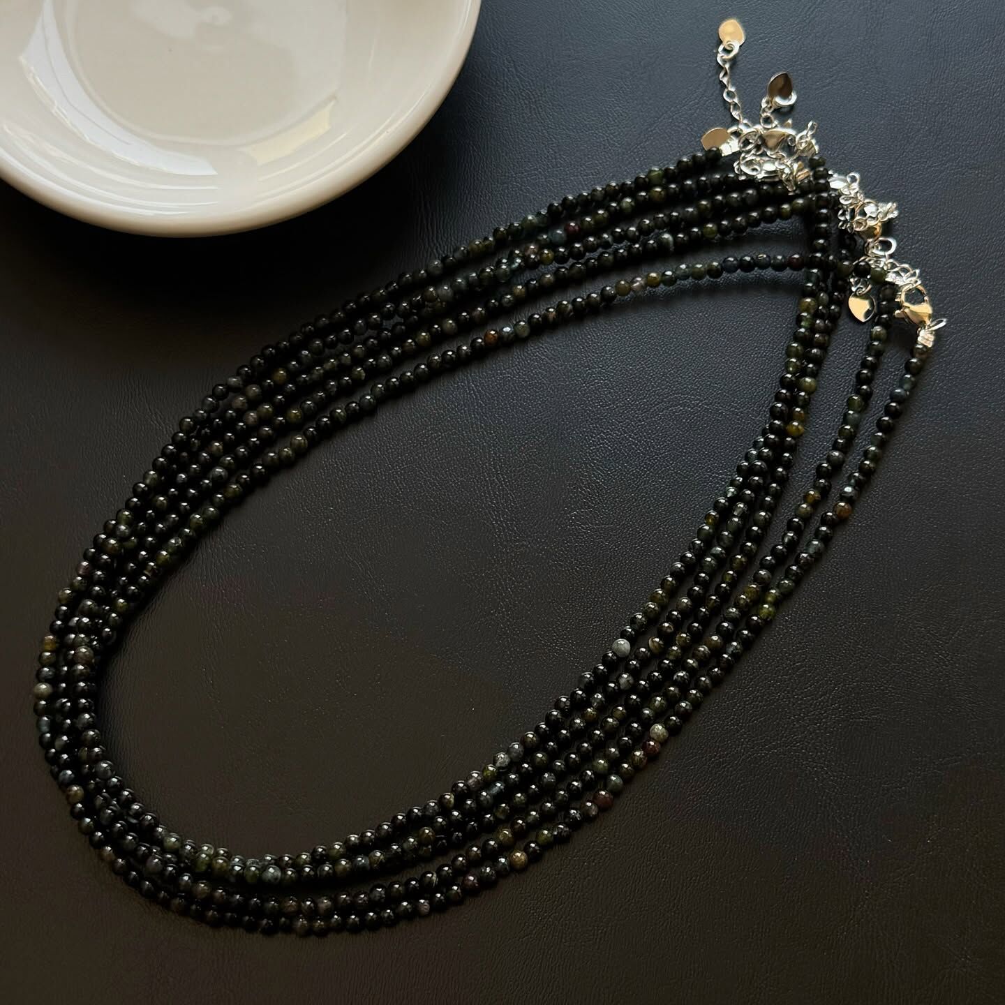 [原石] 西瓜碧璽 / 綠碧璽 鎖骨鍊 水晶項鏈