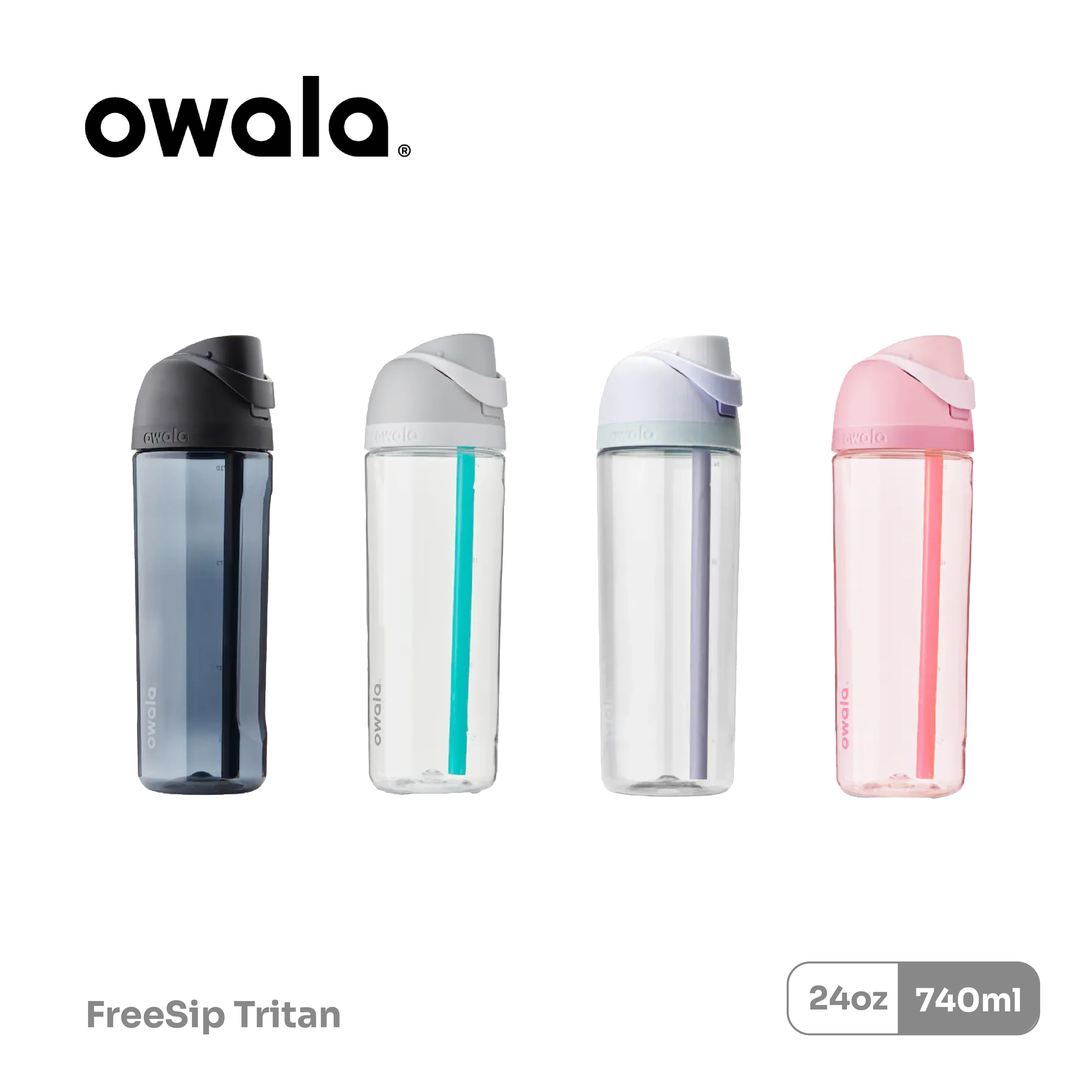 Owala® FreeSip Tritan 740ml / 25oz 雙飲口彈蓋 環保吸管水壺