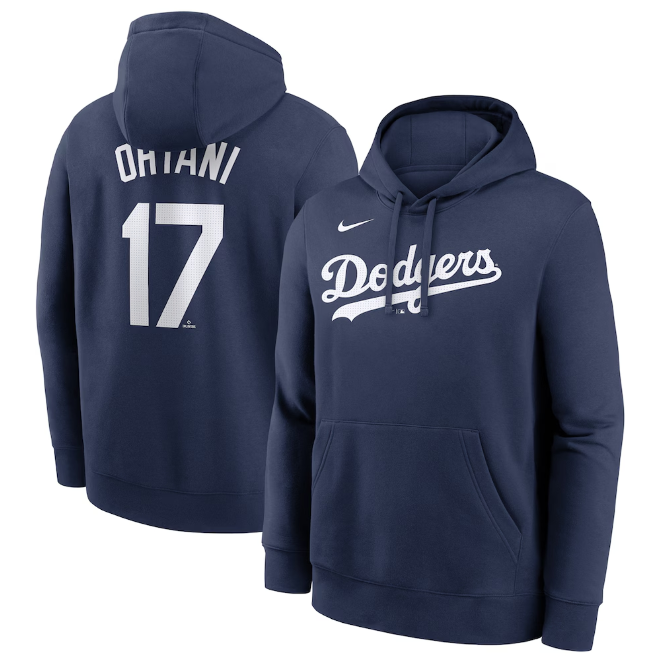 MLB連帽上衣 Shohei Ohtani 洛杉磯道奇 深藍 刷毛 Nike Club Fleece Pullover Hoodie 全新