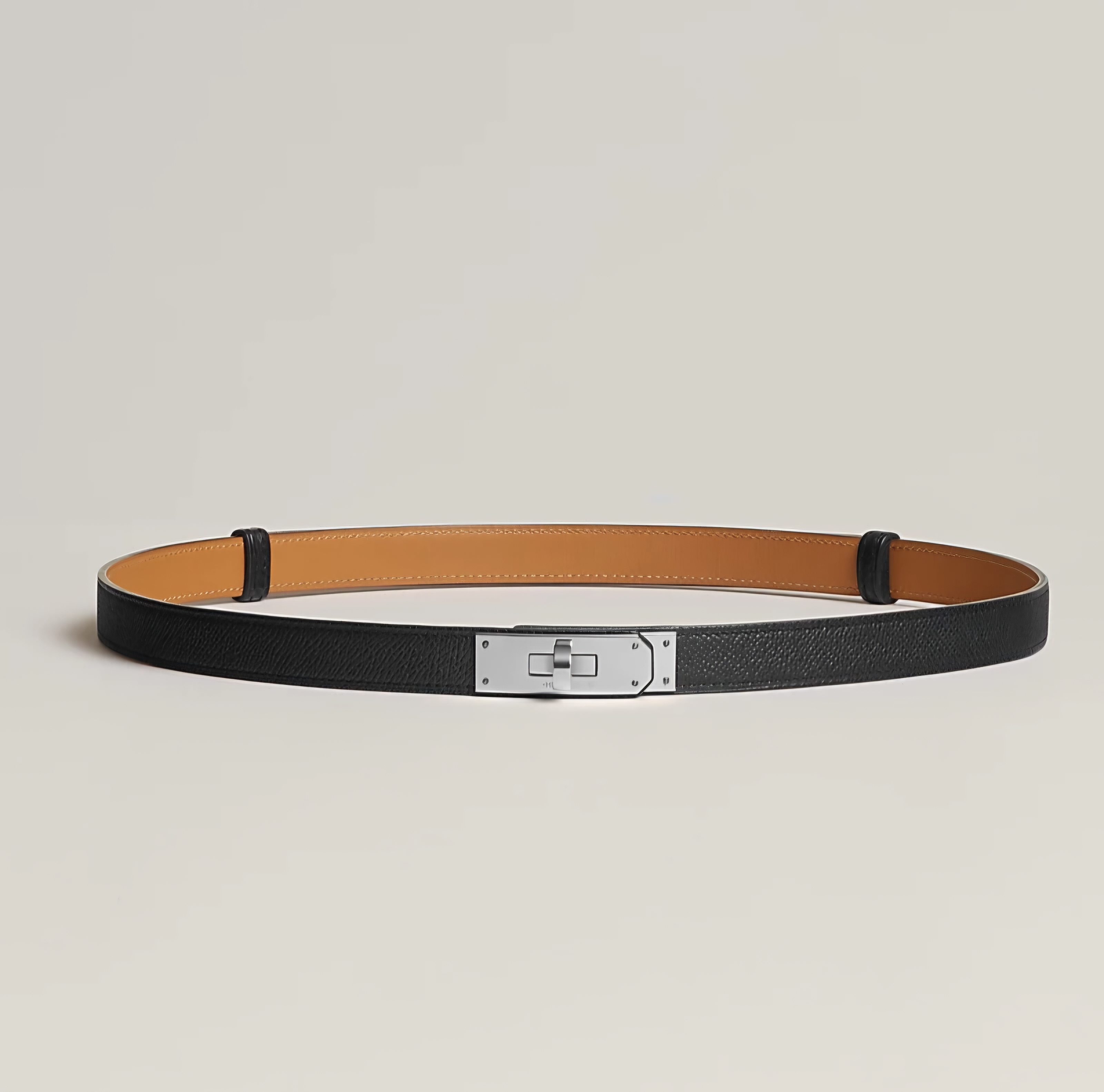 Hermès Kelly Belt (Black PHW)