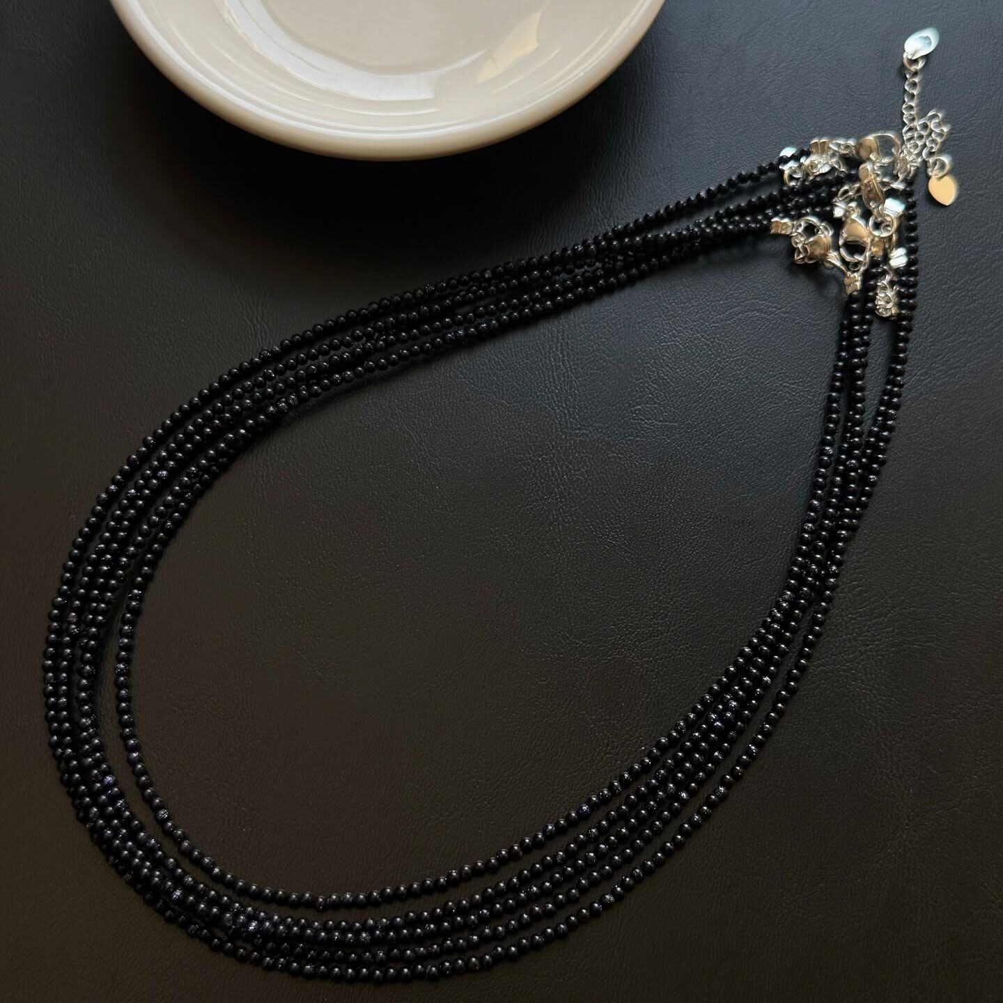 [原石] 藍砂石（人造石） 鎖骨鍊