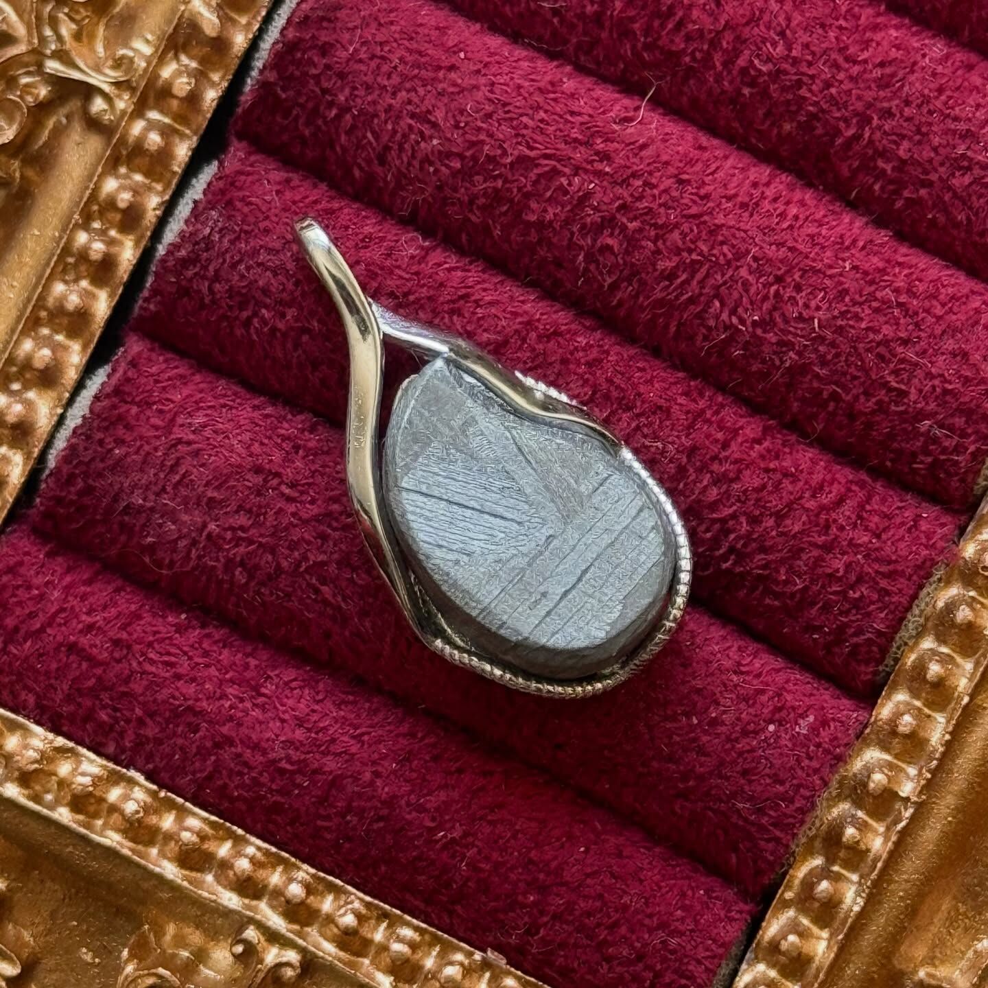 [原石] 鐵隕石 / 天鐵 925銀項鏈吊墜