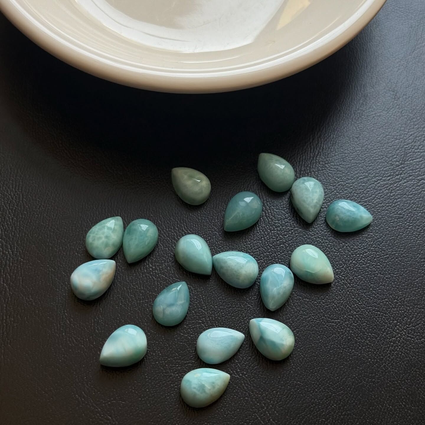 [原石] 拉利瑪海紋石 水晶蛋面