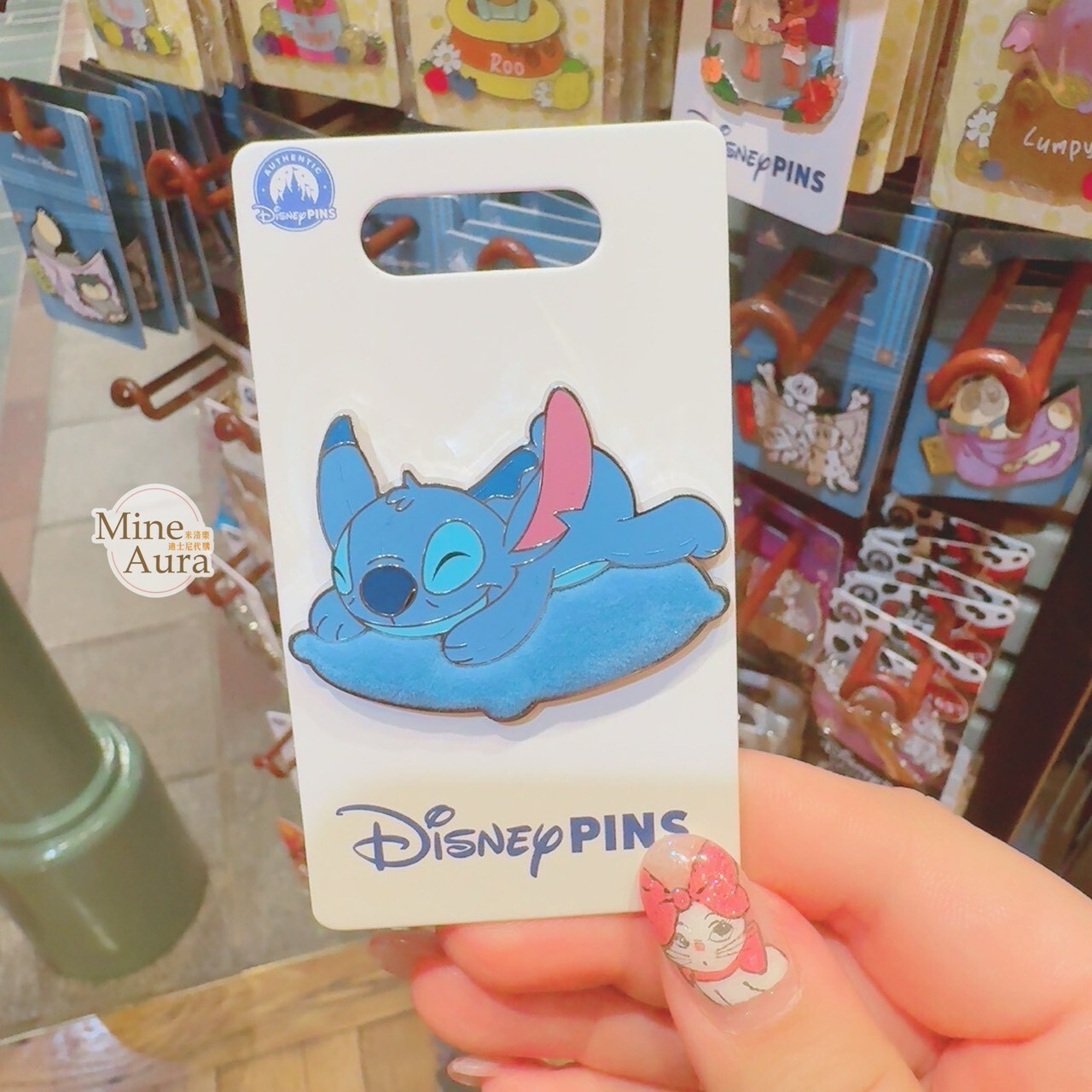 史迪奇 Stitch 趴趴 睡姿 睡顏 造型 徽章 PIN 星際寶貝 Lilo & Stitch -香港迪士尼樂園
