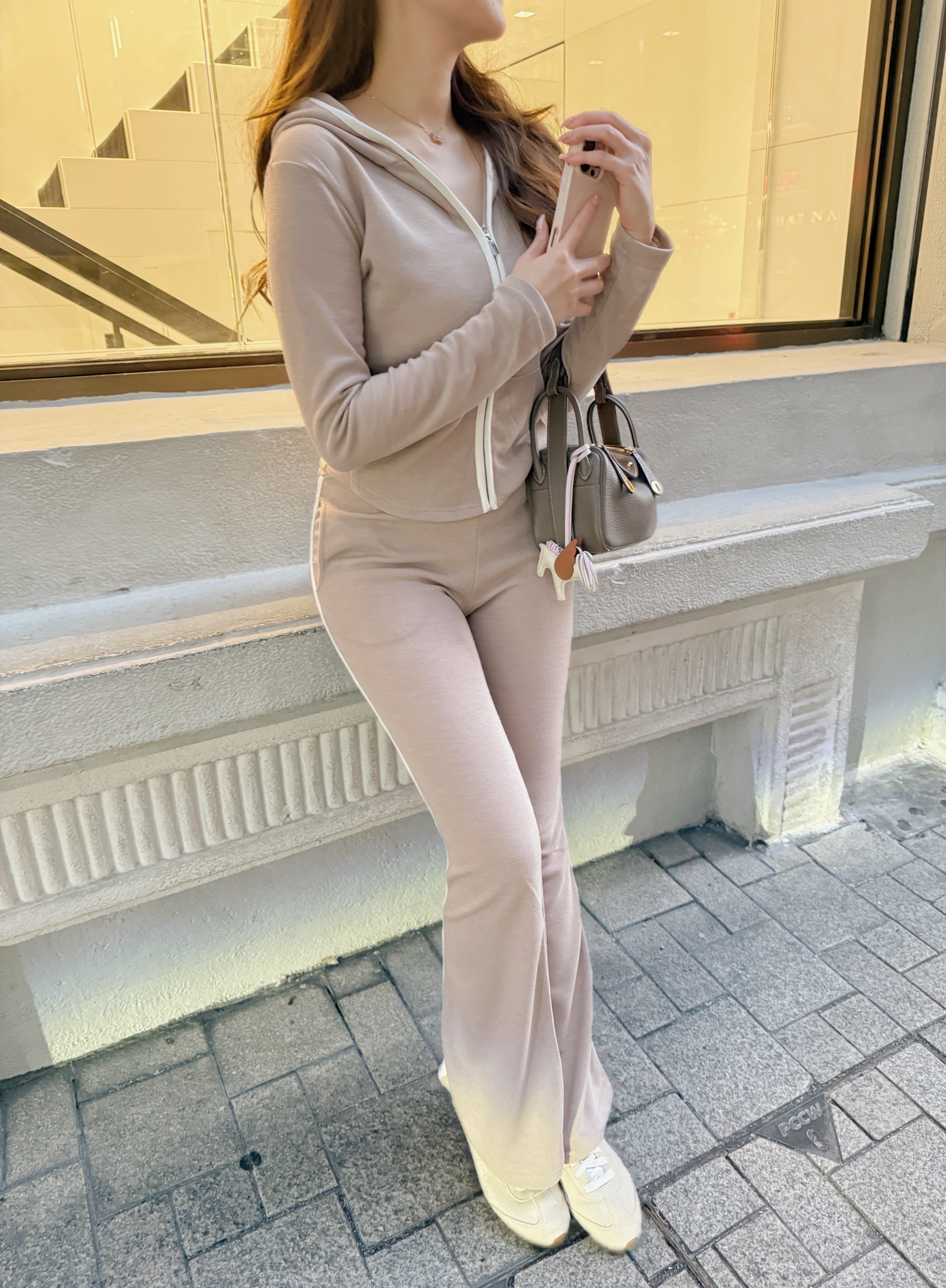 Onni 春夏系列- 絕美撞色Set (連帽外套+長褲）