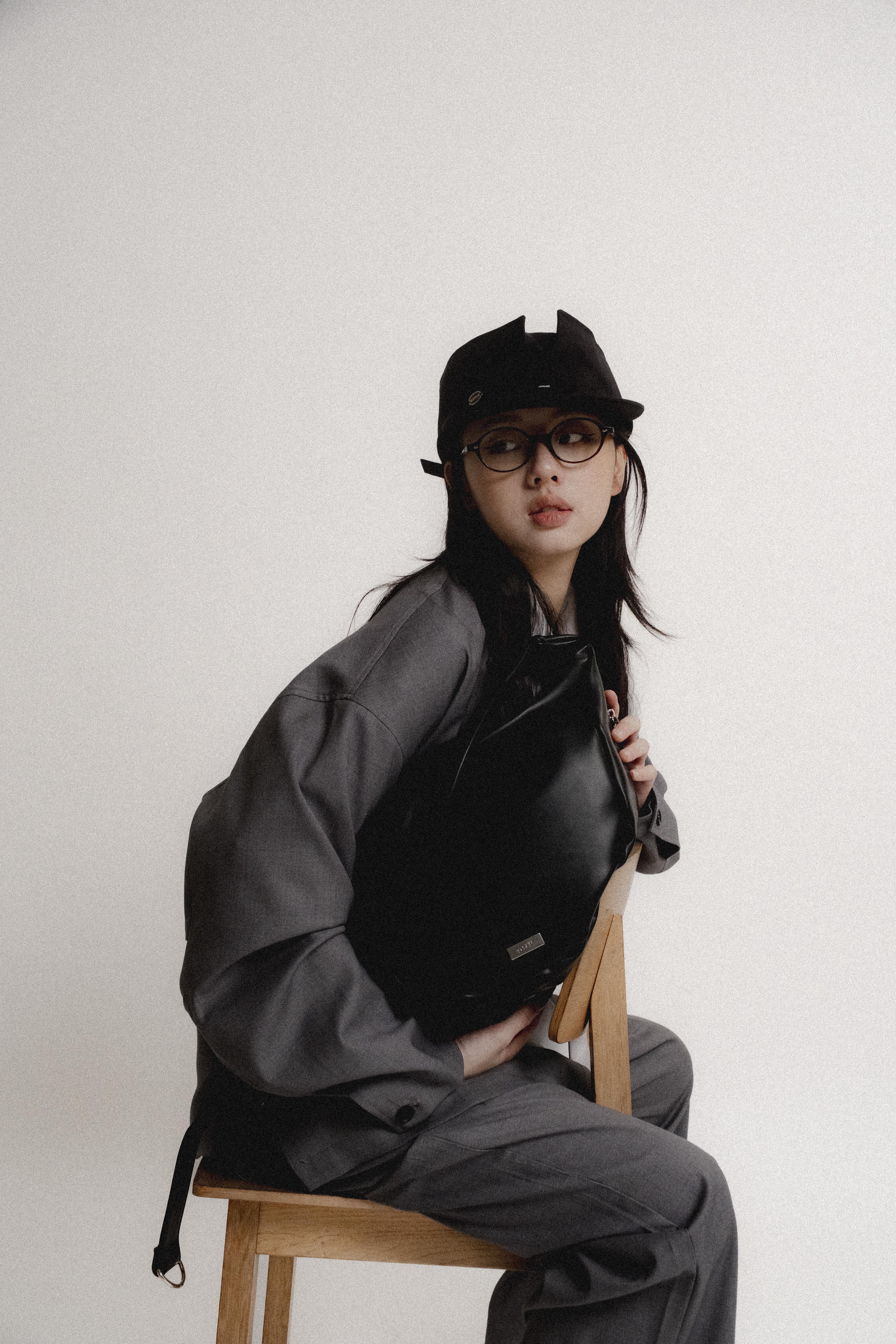 Genuine Leather Dumpling Bag | Black｜Hong Kong Original Design