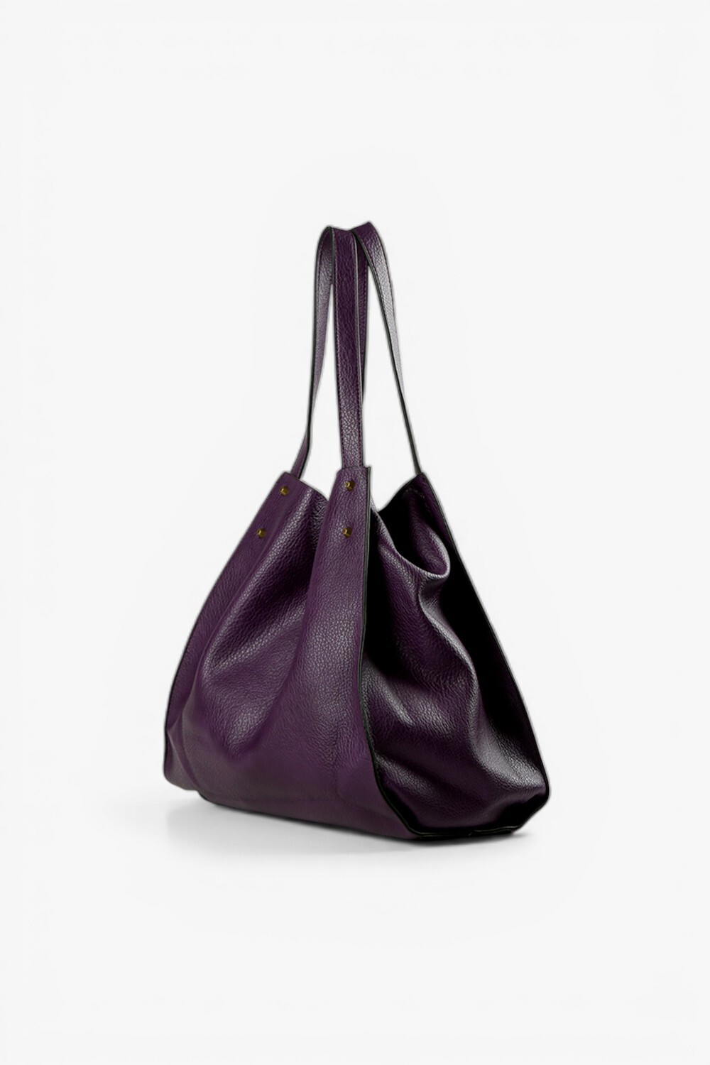 Witch 鉚釘大托特包 紫色