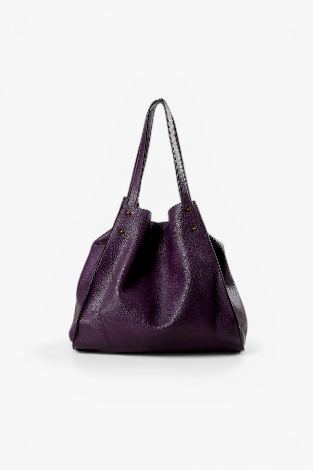Witch 鉚釘大托特包 紫色