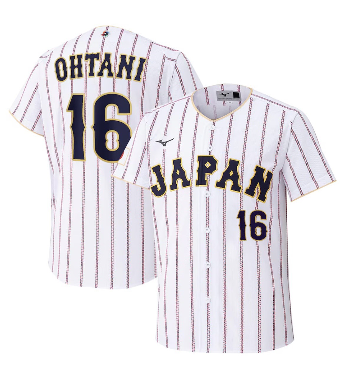 2026 WBC 經典賽 日本 大谷翔平實著款 MIZUNO美津濃  日本國家隊  復刻版主場球衣