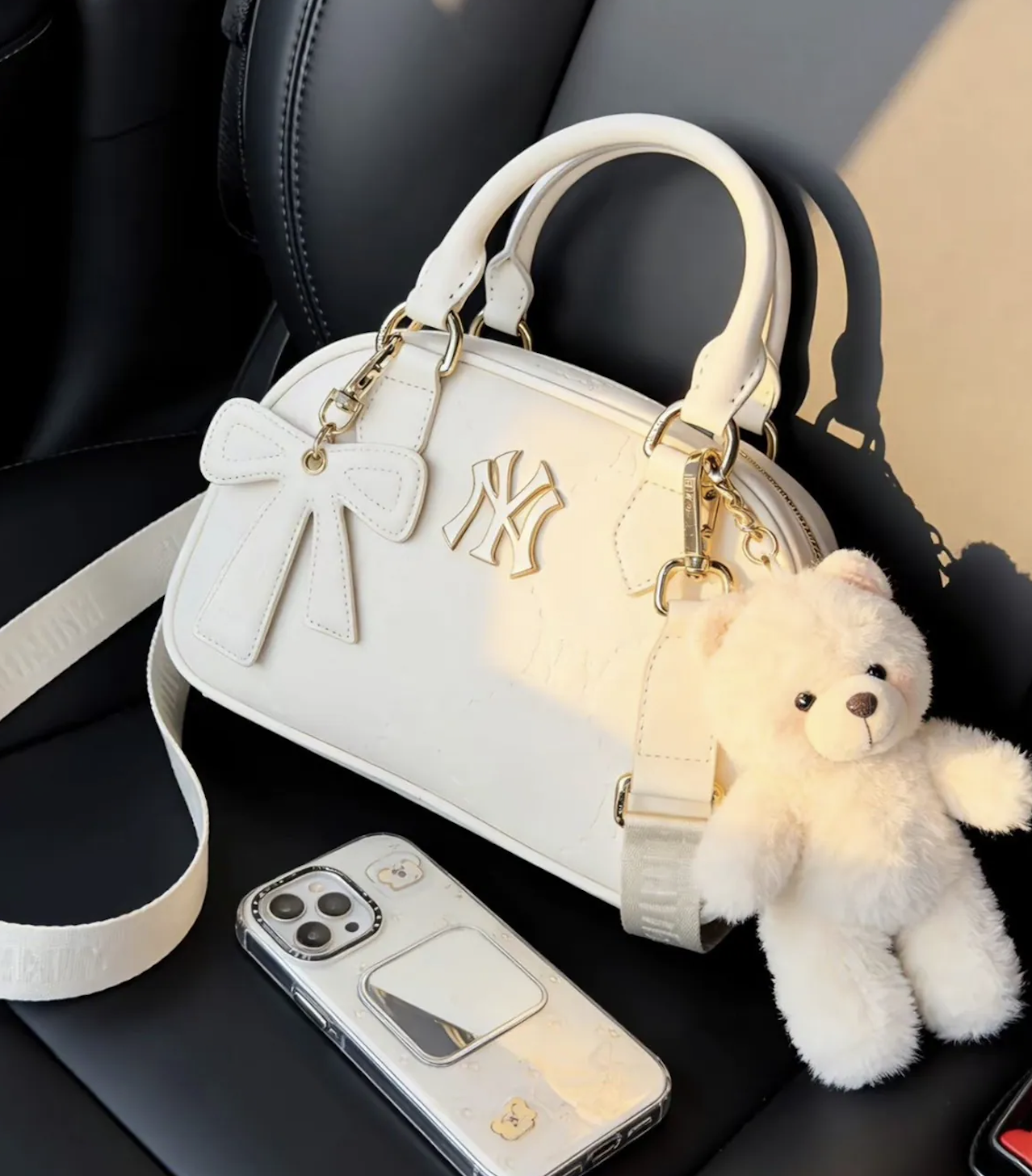 MLB 老花 蝴蝶結 保齡球包