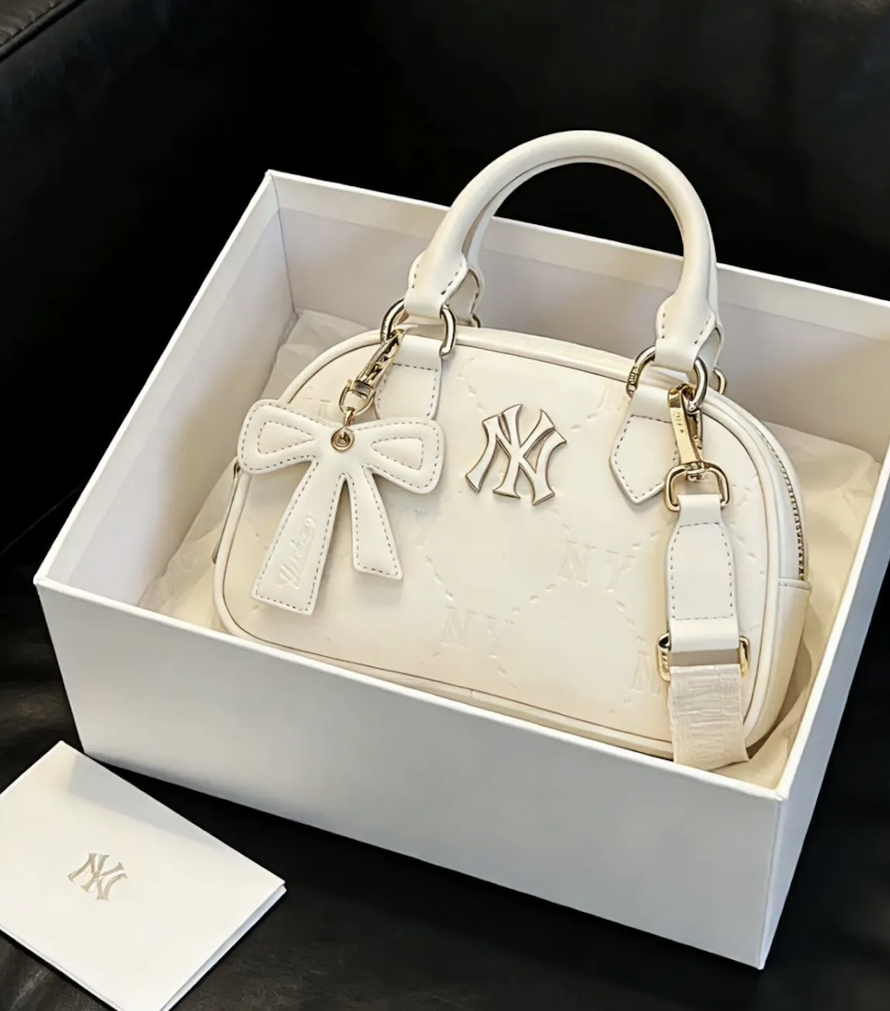 MLB 老花 蝴蝶結 保齡球包