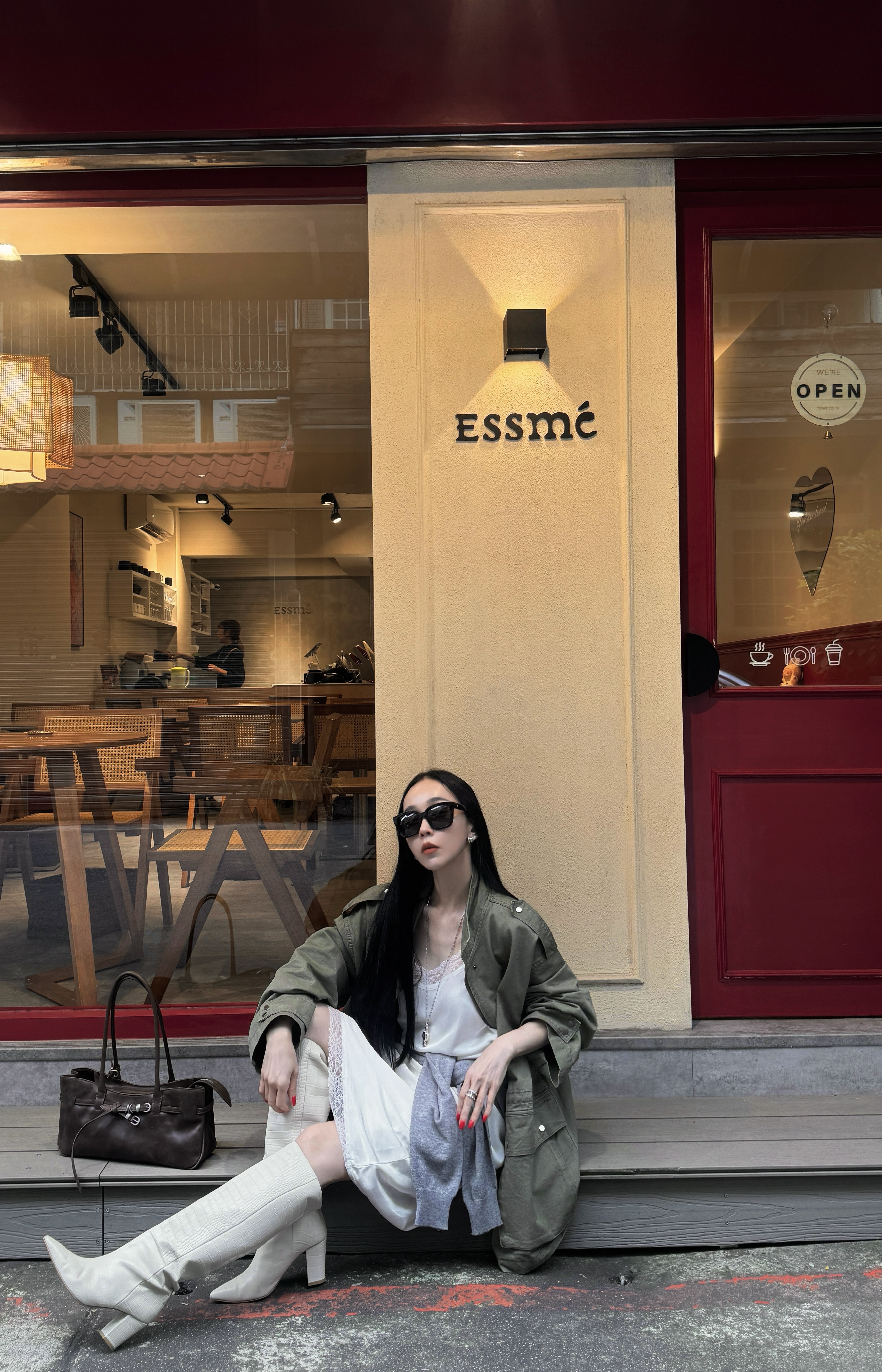 雪紡蕾絲套裙-單裙