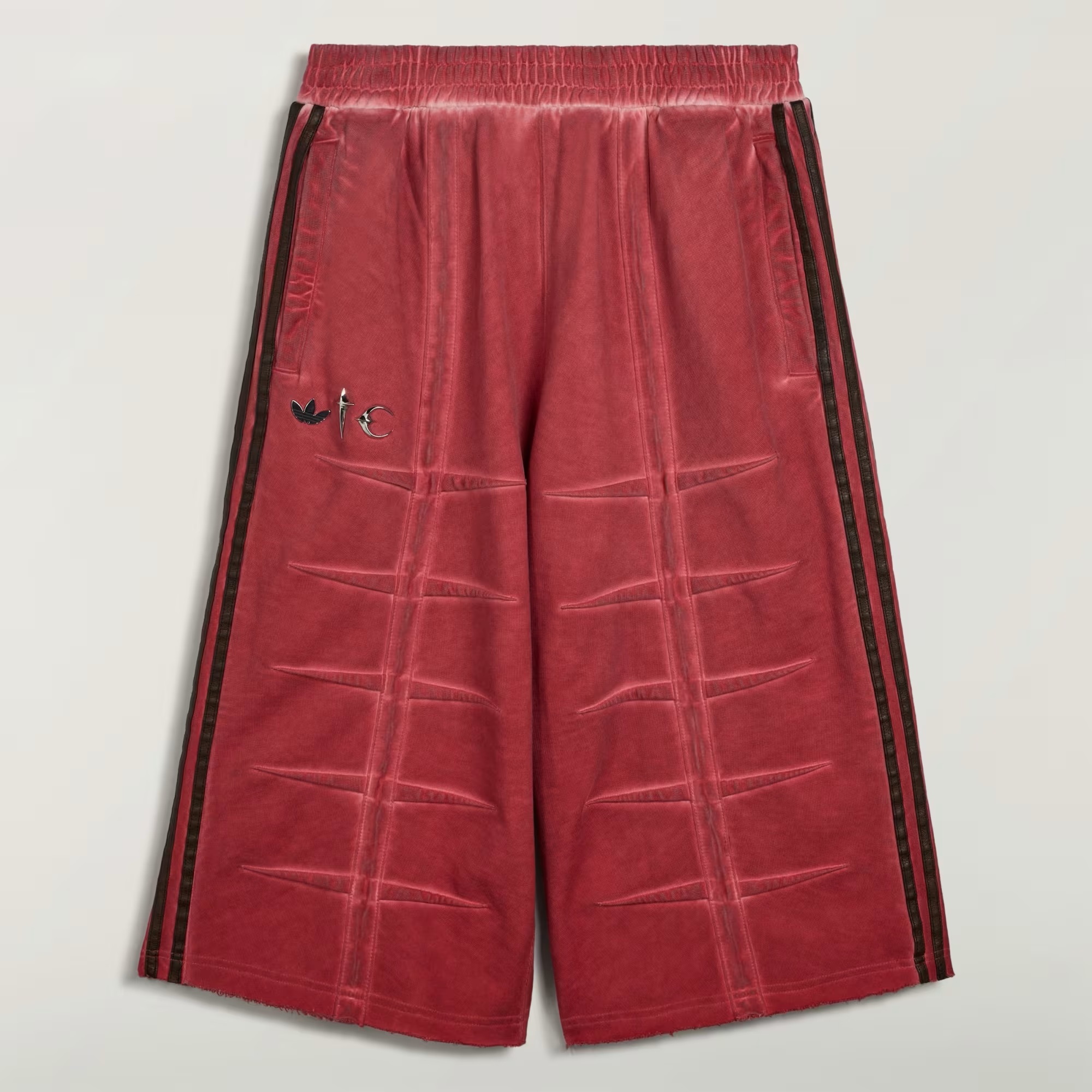 【逢甲 FUZZY】adidas Originals x Thug Club Sweat  Jort  棉質七分褲 紅 KF6911