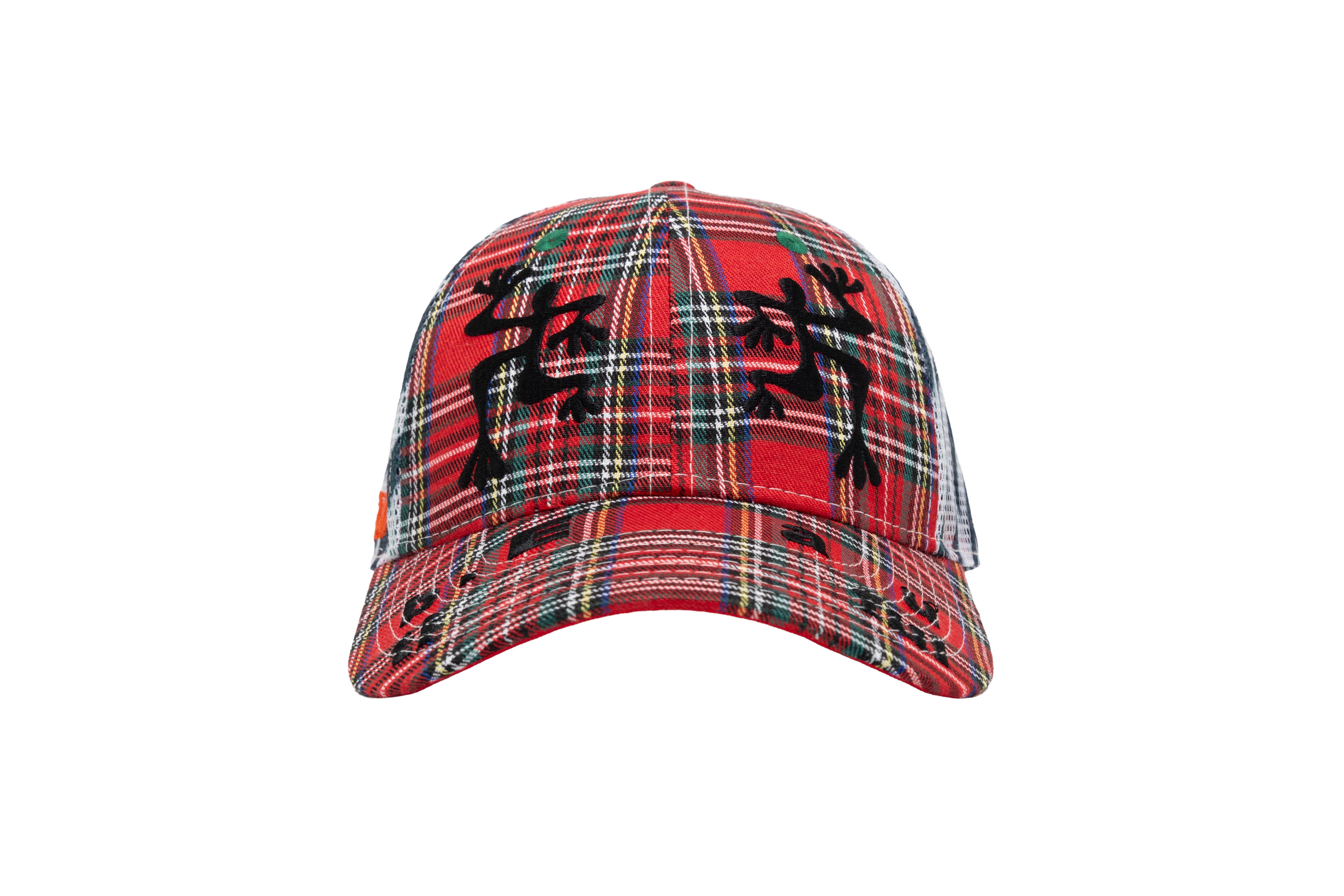 b.Eautiful "Biyu Hat" (Red Plaid / Zebra)