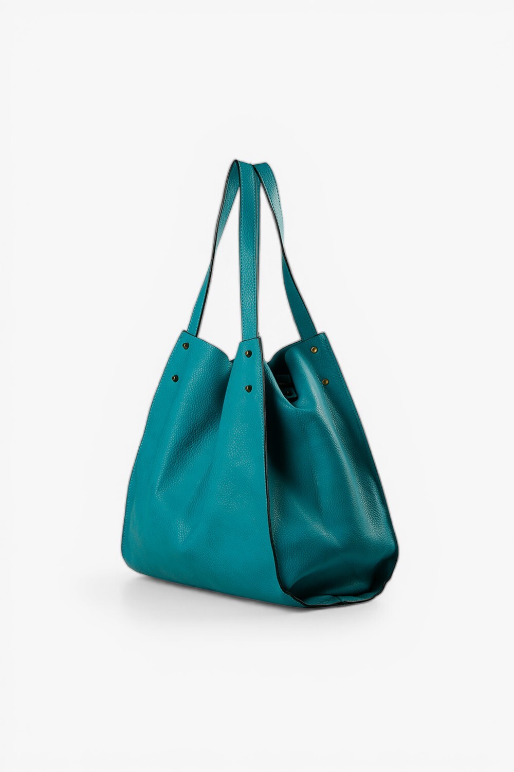 Witch 鉚釘大托特包 藍綠