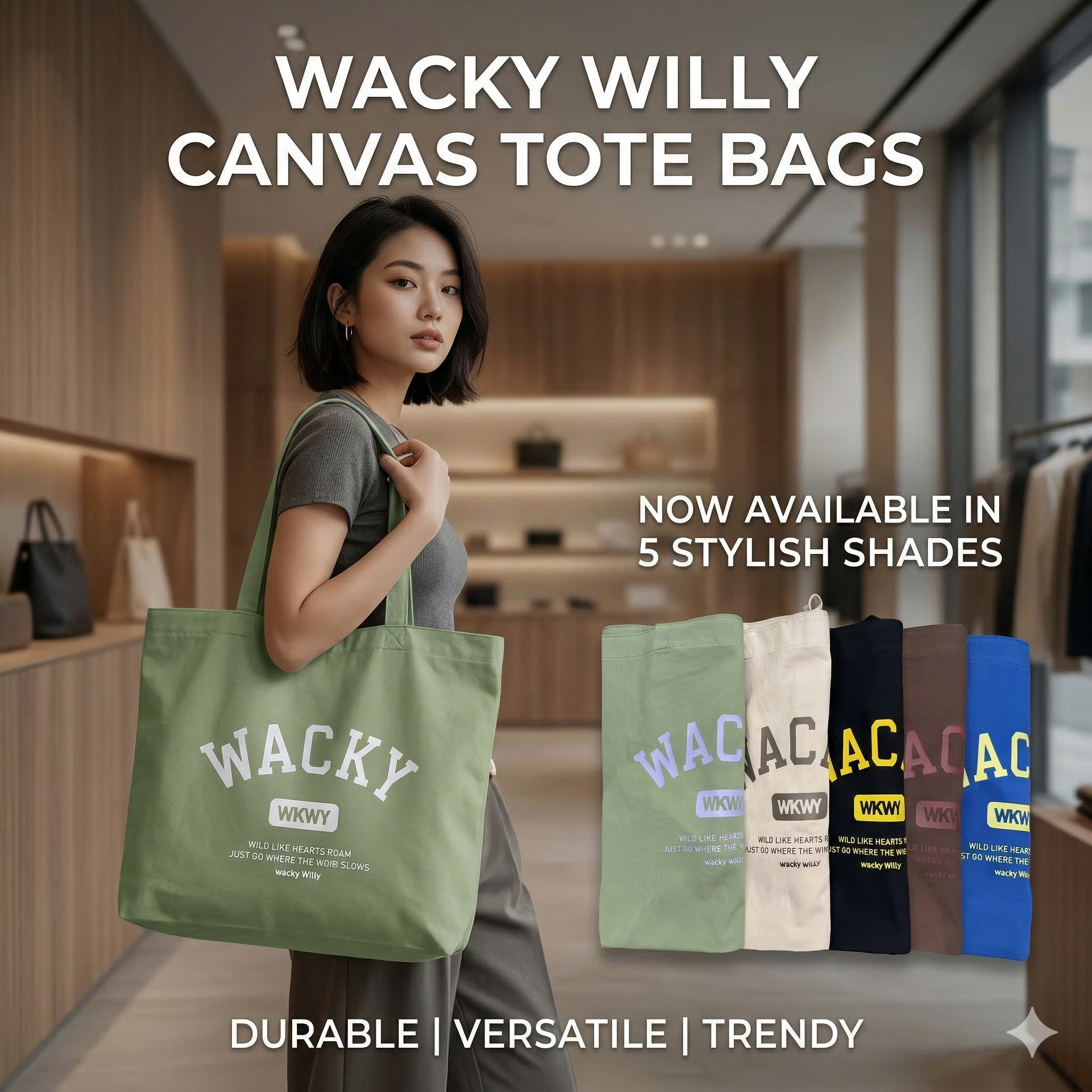 【預購】WACKY WILLY FF031920 男女同款手提袋