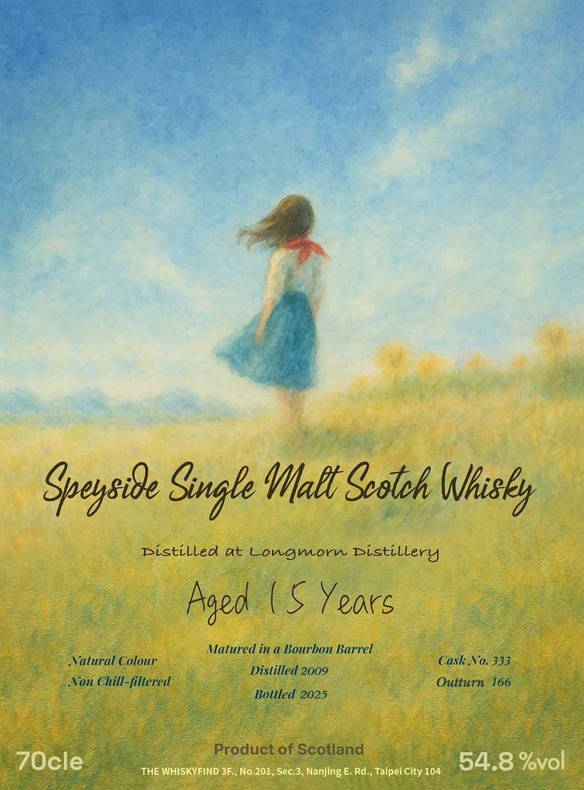 Longmorn 2009/2025 #333 54.8% The Whiskyfind《Bar Talk-Lady Bartender》