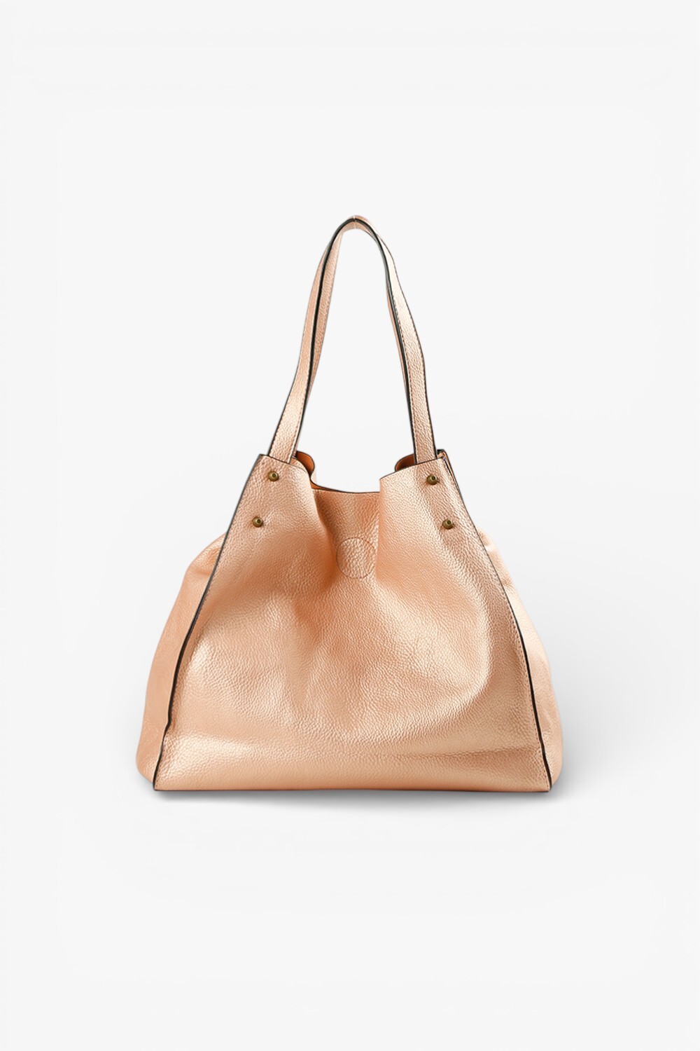 Witch 鉚釘大托特包 玫瑰金