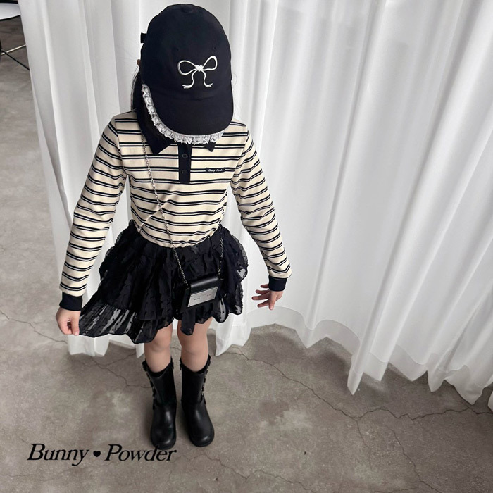 正韓夏BUNNY POWDER 兩色蕾絲拼接棒球帽