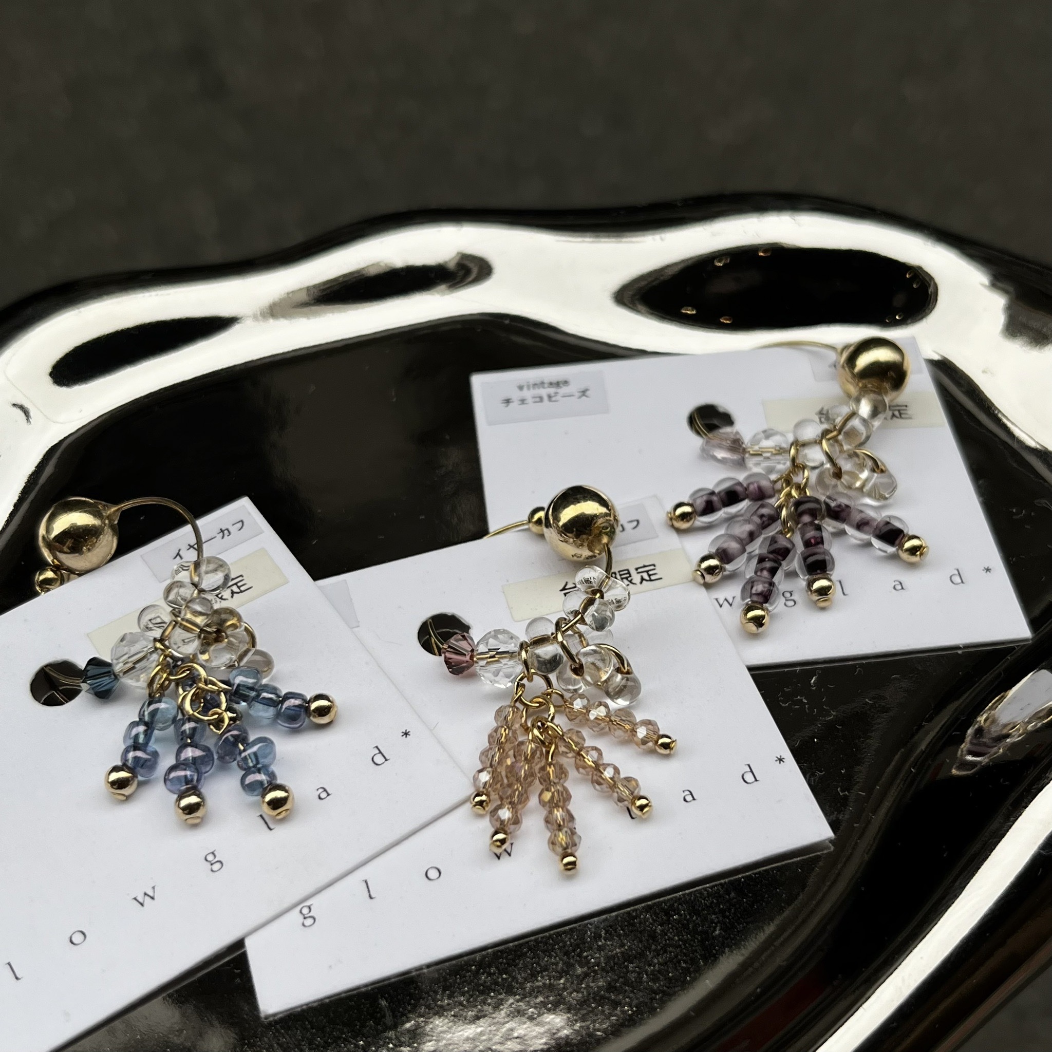 [glowglad] 台灣限定 | 捷克玻璃耳骨夾 | NO.106