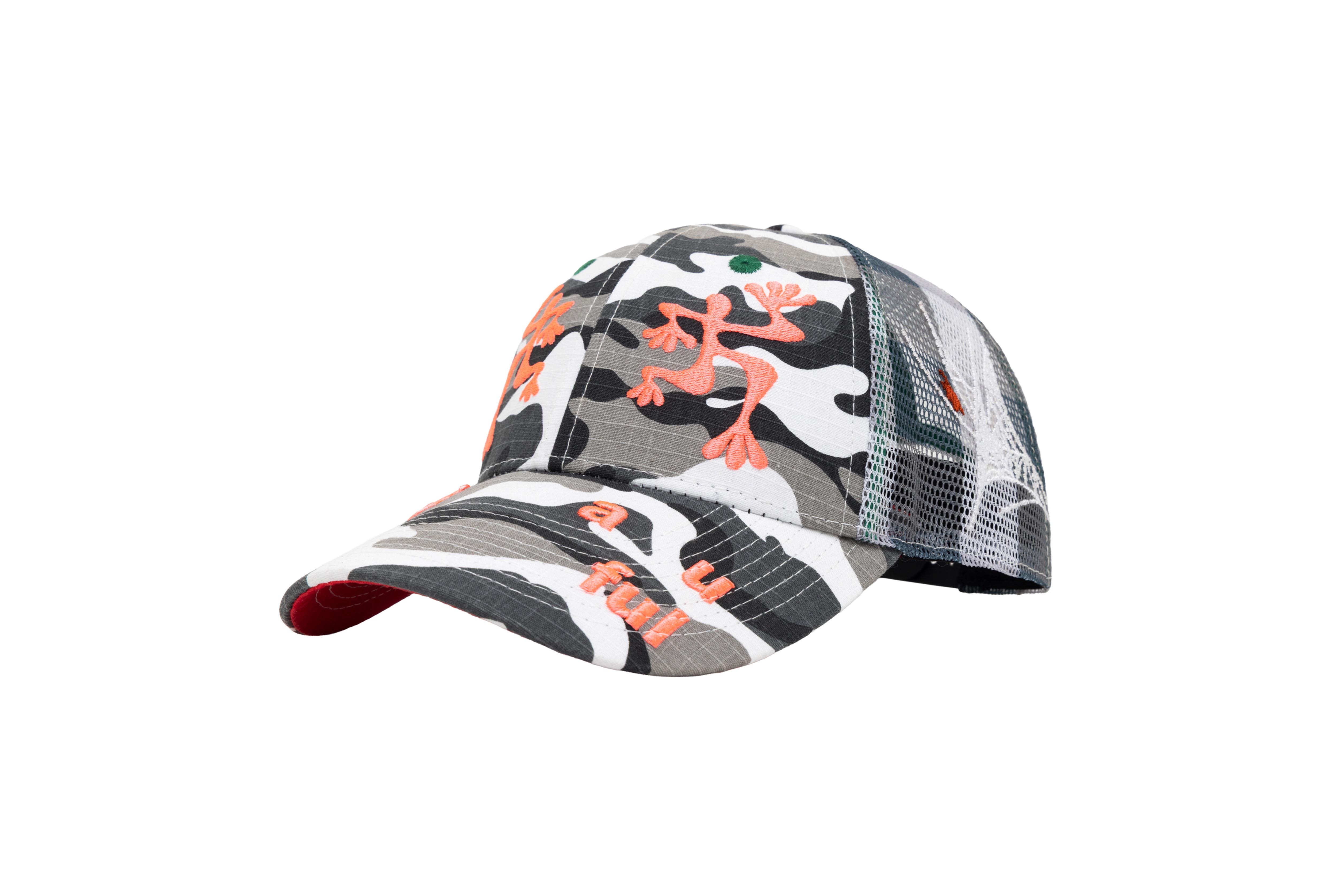 b.Eautiful "Biyu Hat" (Black White Camo / Buffalo Check)