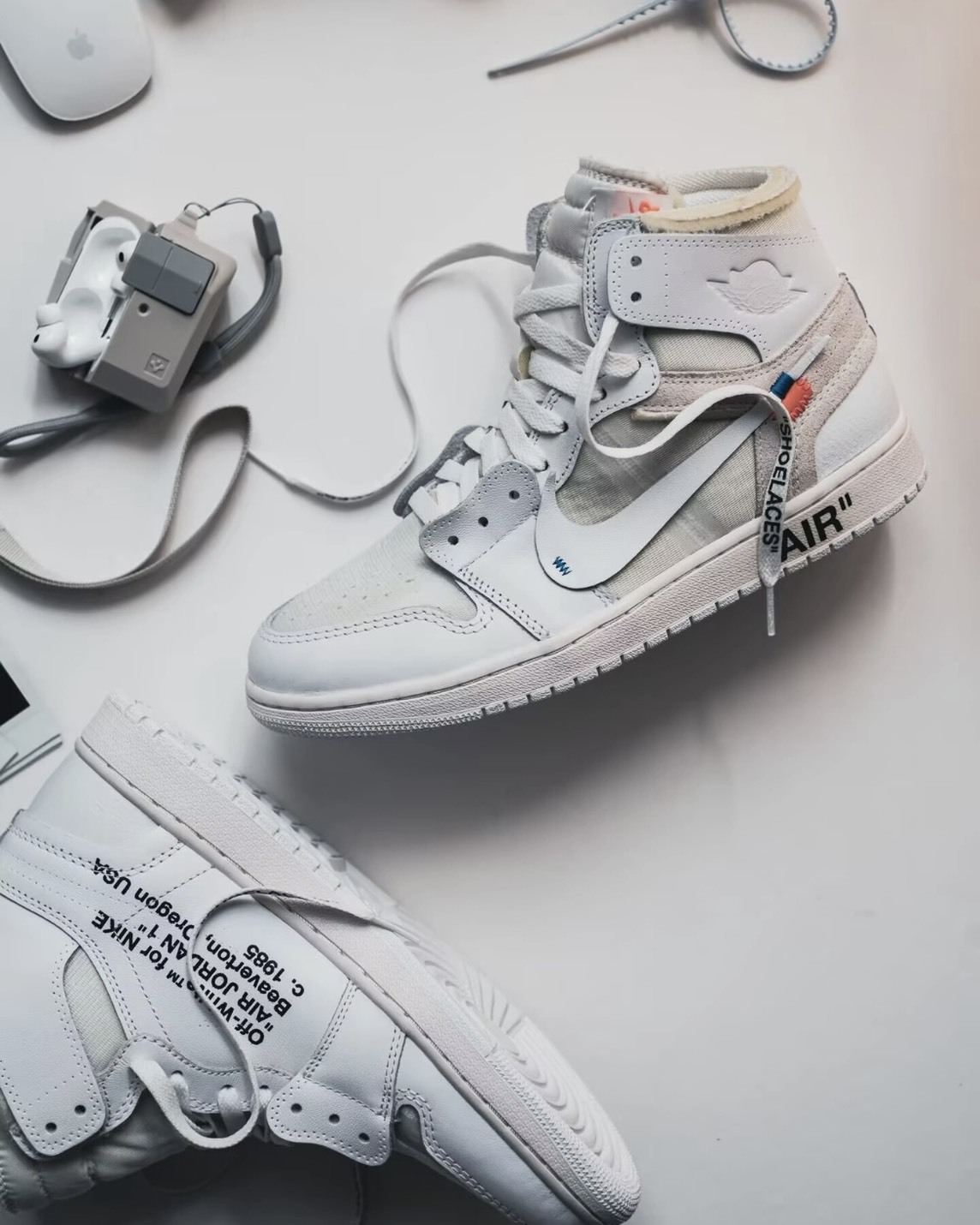 【逢甲 FUZZY】Off-White x Air Jordan 1 High OG "Alaska" 冰藍灰 AA3834-100