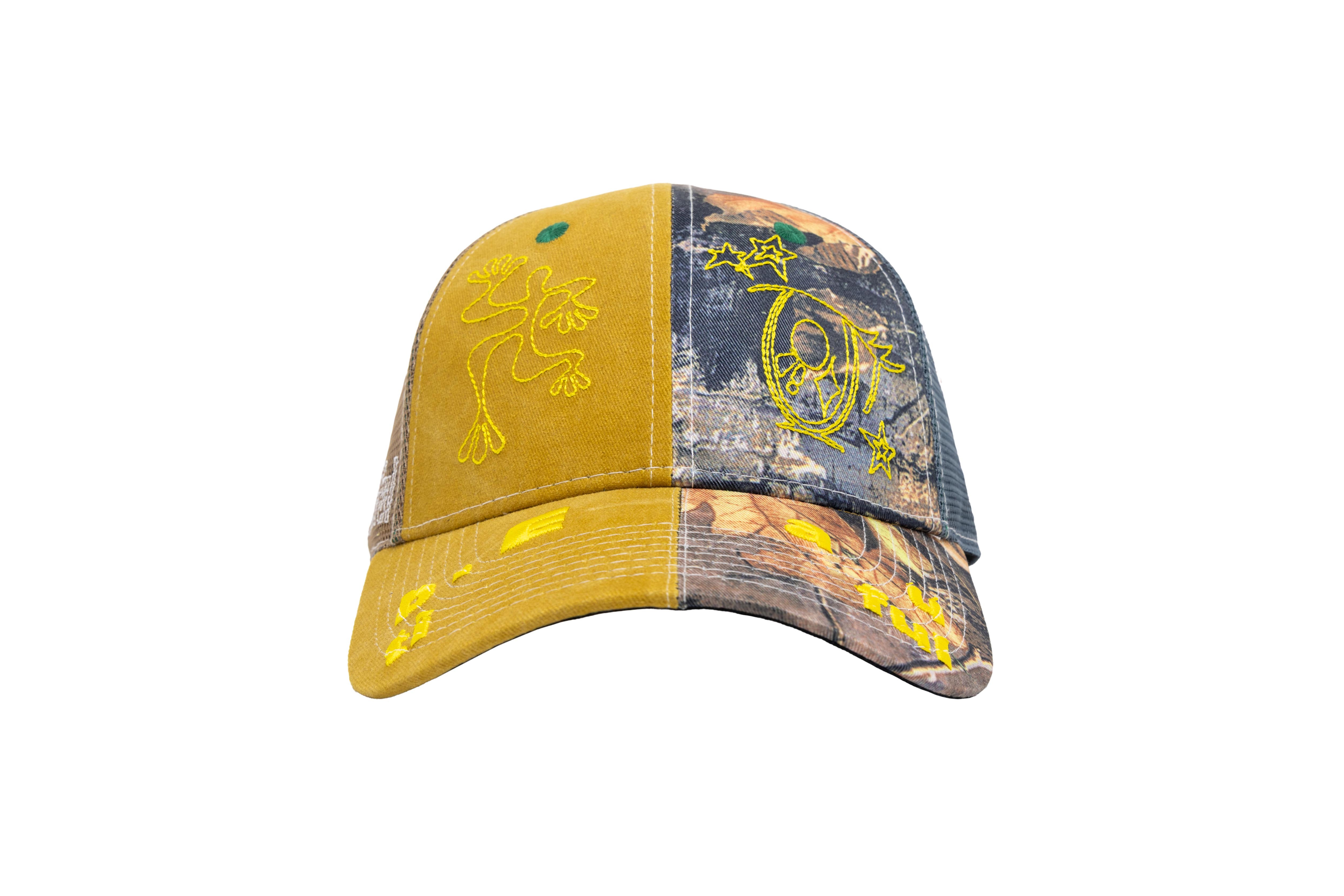 b.Eautiful "Biyu Hat" (Washed Mustard / Night Camo)