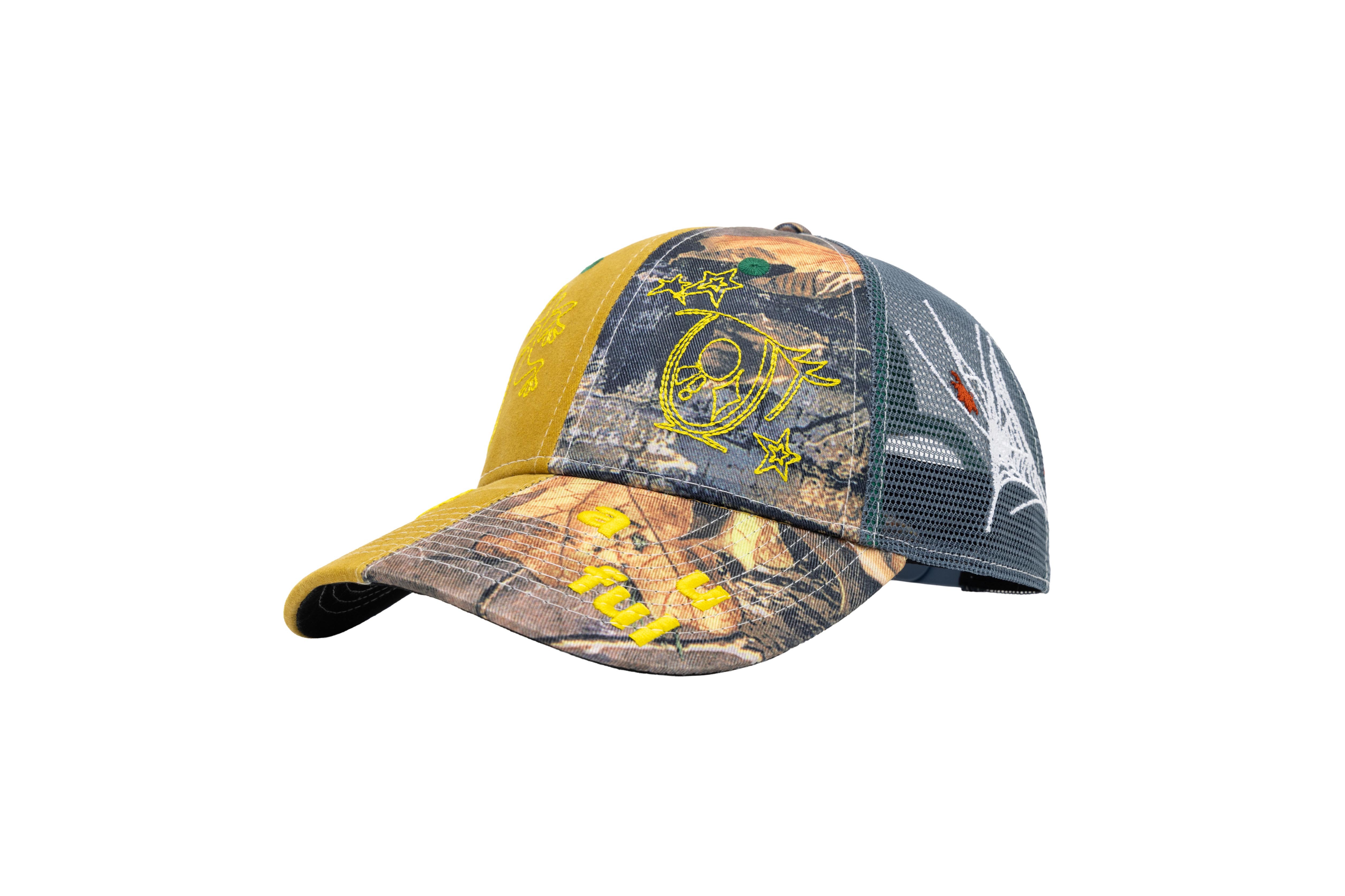 b.Eautiful "Biyu Hat" (Washed Mustard / Night Camo)