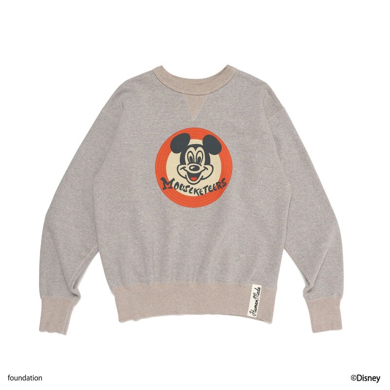 現貨┃日本製 HUMAN MADE MICKEY MOUSE CLUB TSURIAMI SWEATSHIRT 米奇 大學t 衛衣