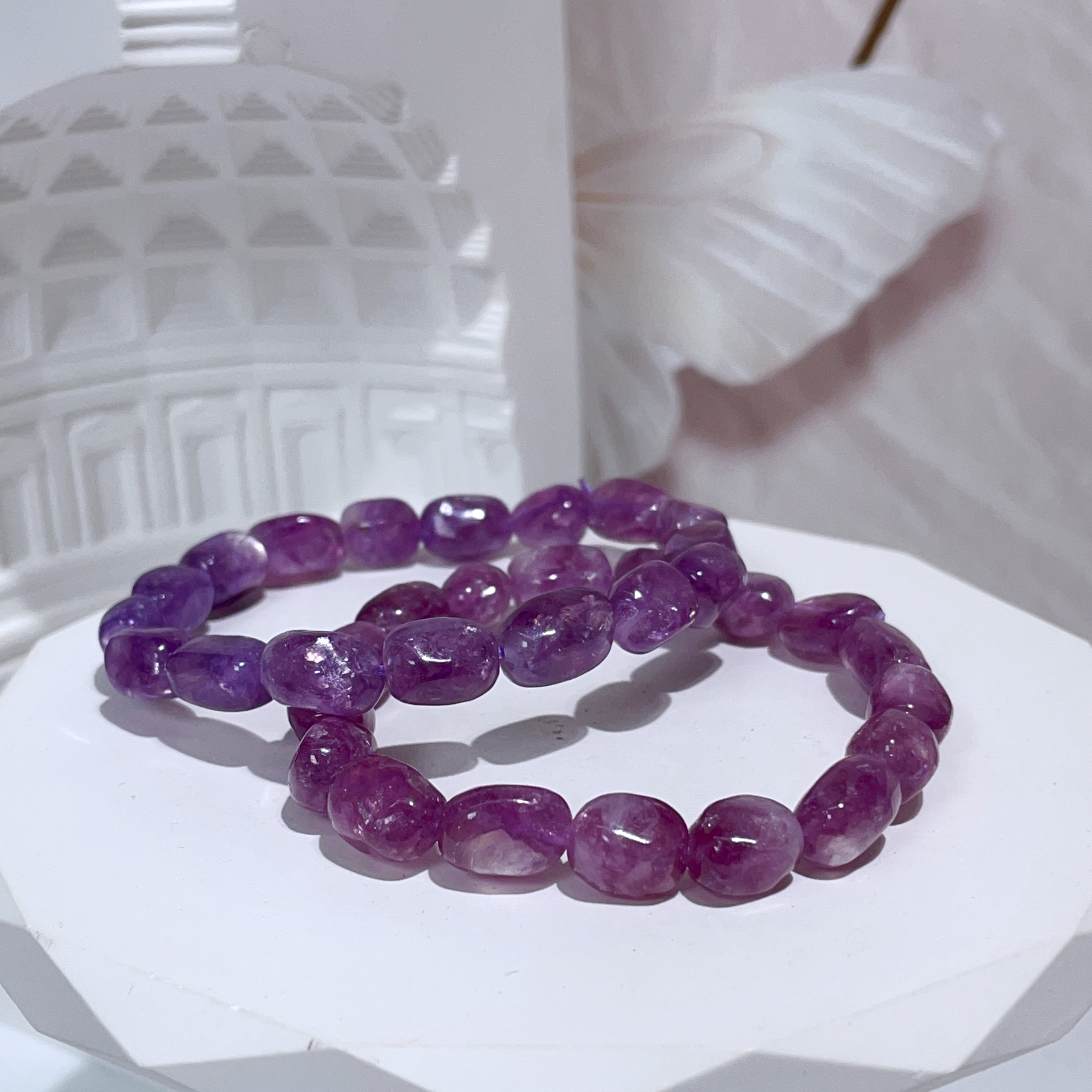 紫祖母晶豆豆手串