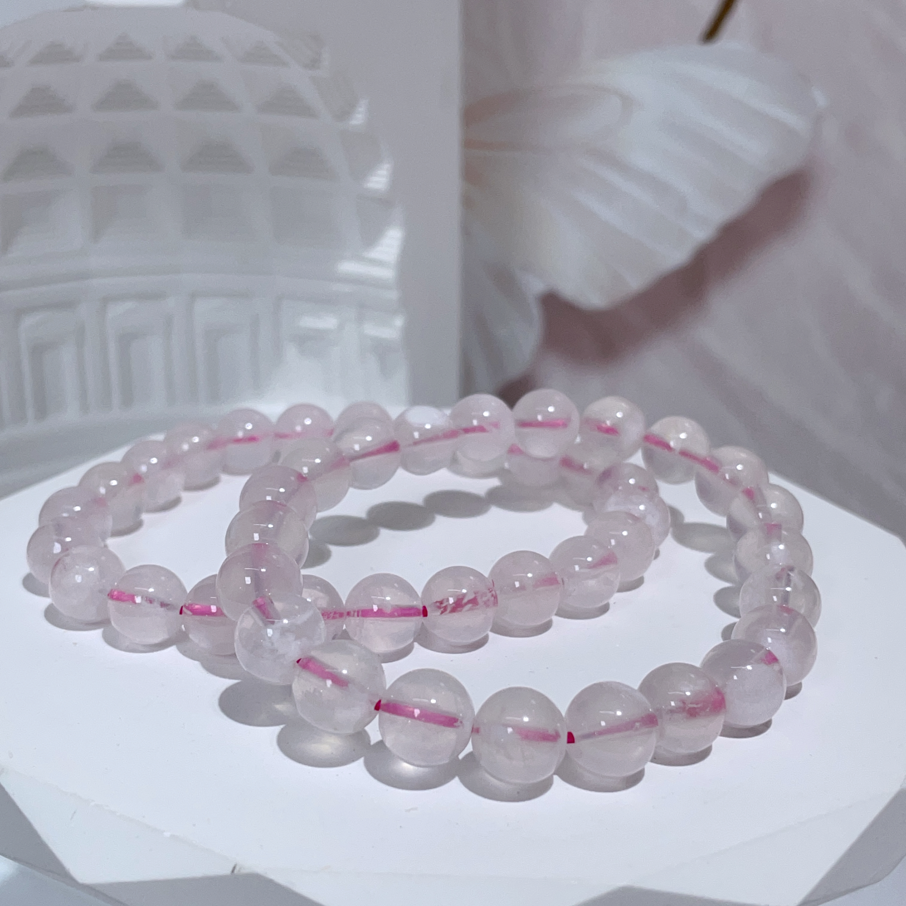 粉幽靈手串 8+mm