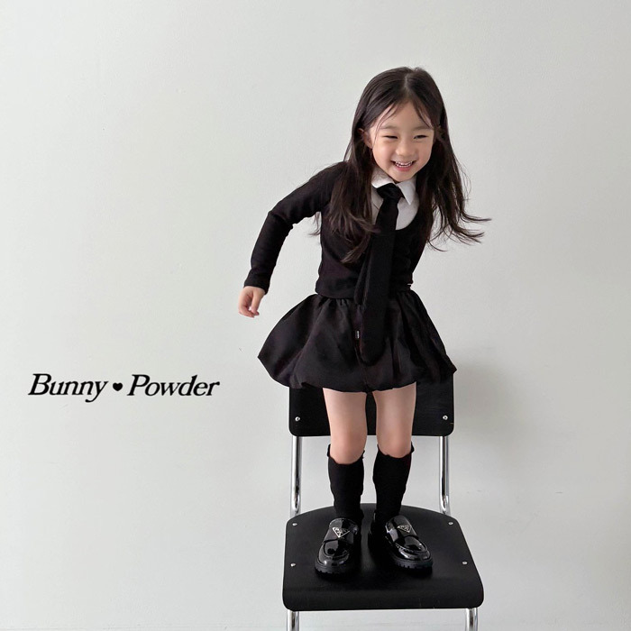 正韓夏BUNNY POWDER 三色銀標花苞裙