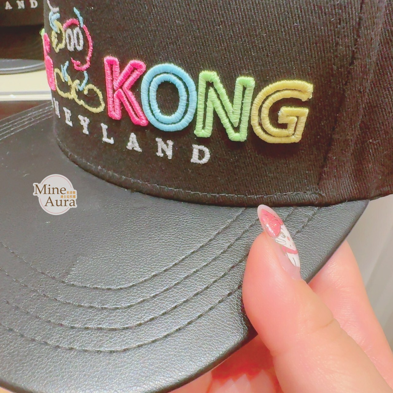 樂園限定 米奇 Mickey 霓虹色 圖案 棒球帽 帽子 -香港迪士尼樂園