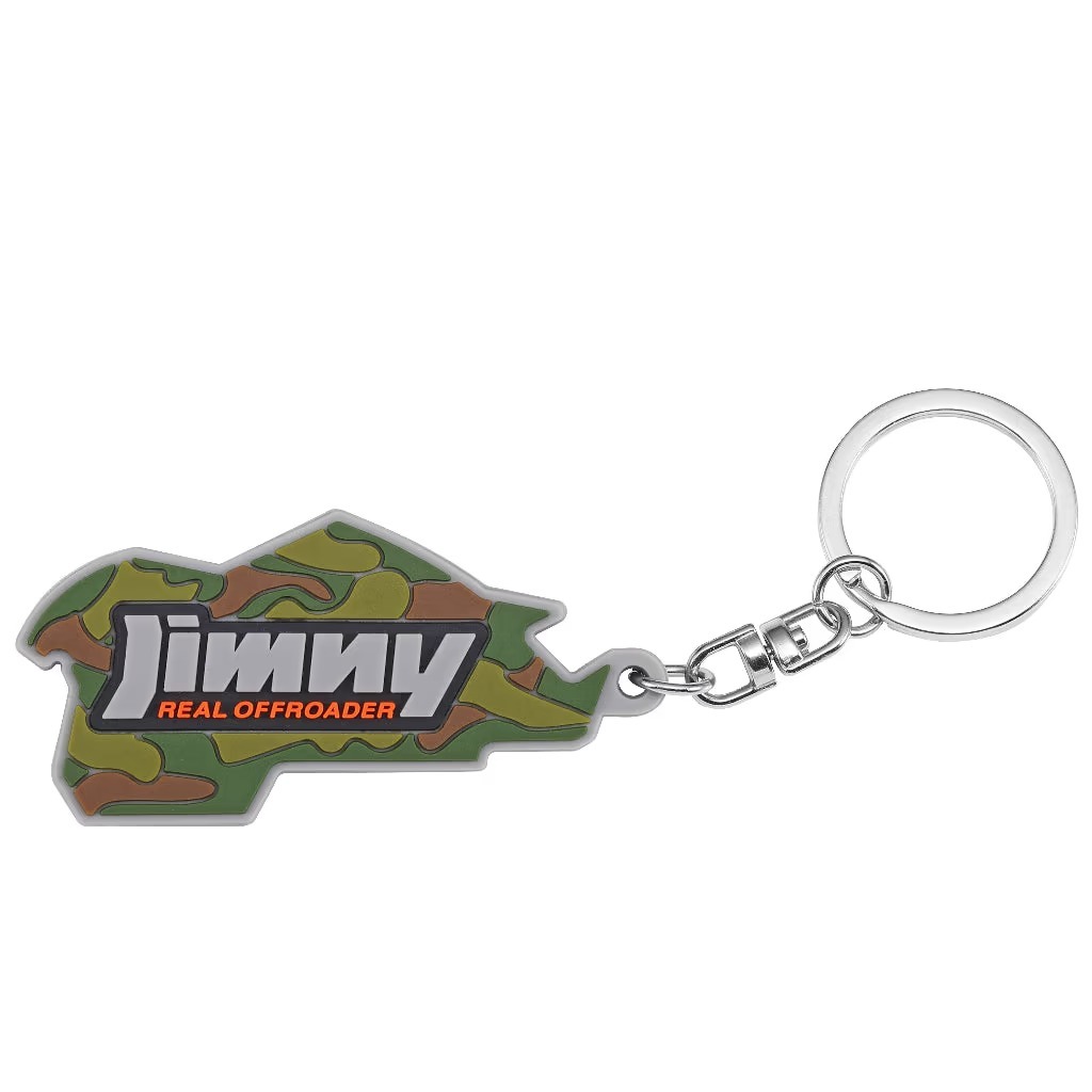 SUZUKI 日本原廠精品  JIMNY 犀牛雙面鑰匙圈 橡膠鑰匙圈