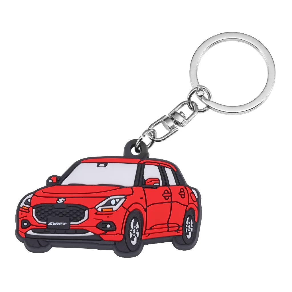 SUZUKI 日本原廠精品 SWIFT 四代 雙色鑰匙圈 橡膠鑰匙圈